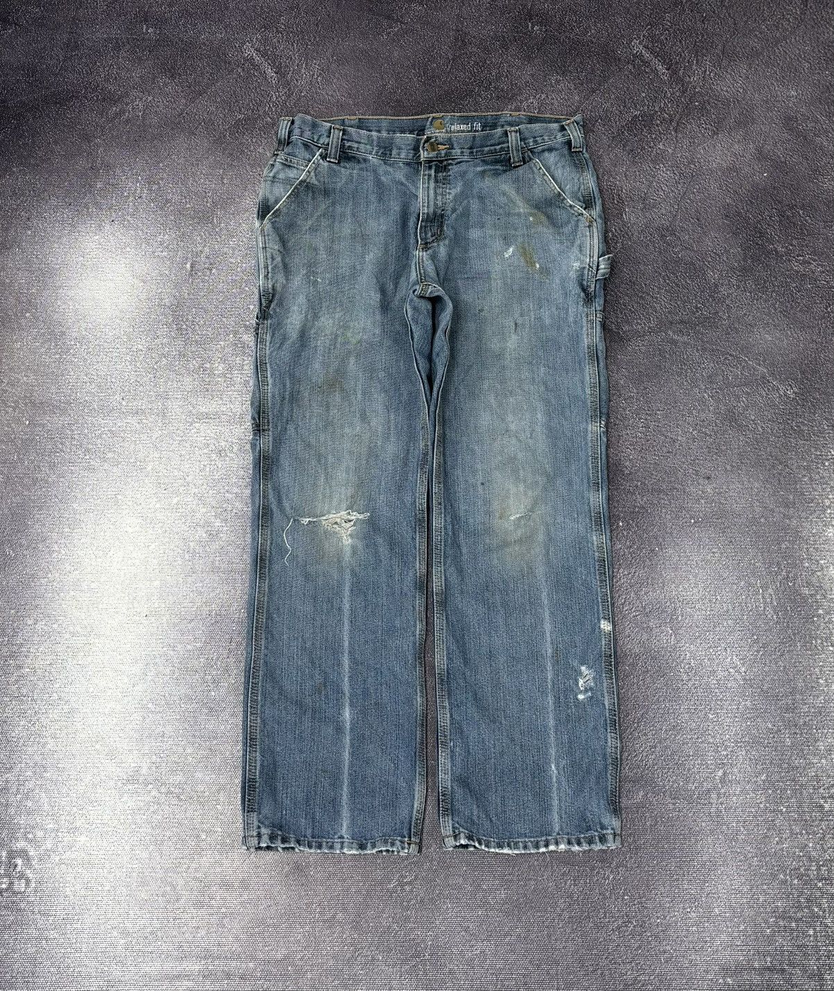Carhartt Vintage Carhartt Y2K Relaxed Fit Faded Workwear Denim Jeans Size US 36 / EU 52 - 2 Thumbnail
