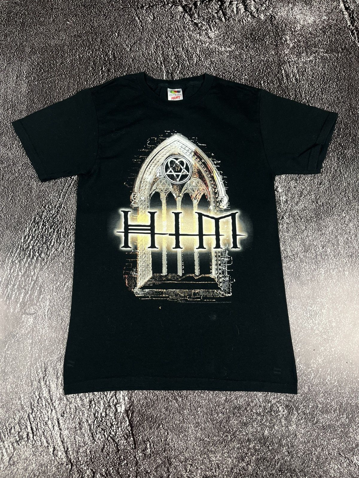 Band Tees 2000s Him Heartagram gothic band tee VivaLa Bam Margera Y2K Size US S / EU 44-46 / 1 - 1 Thumbnail