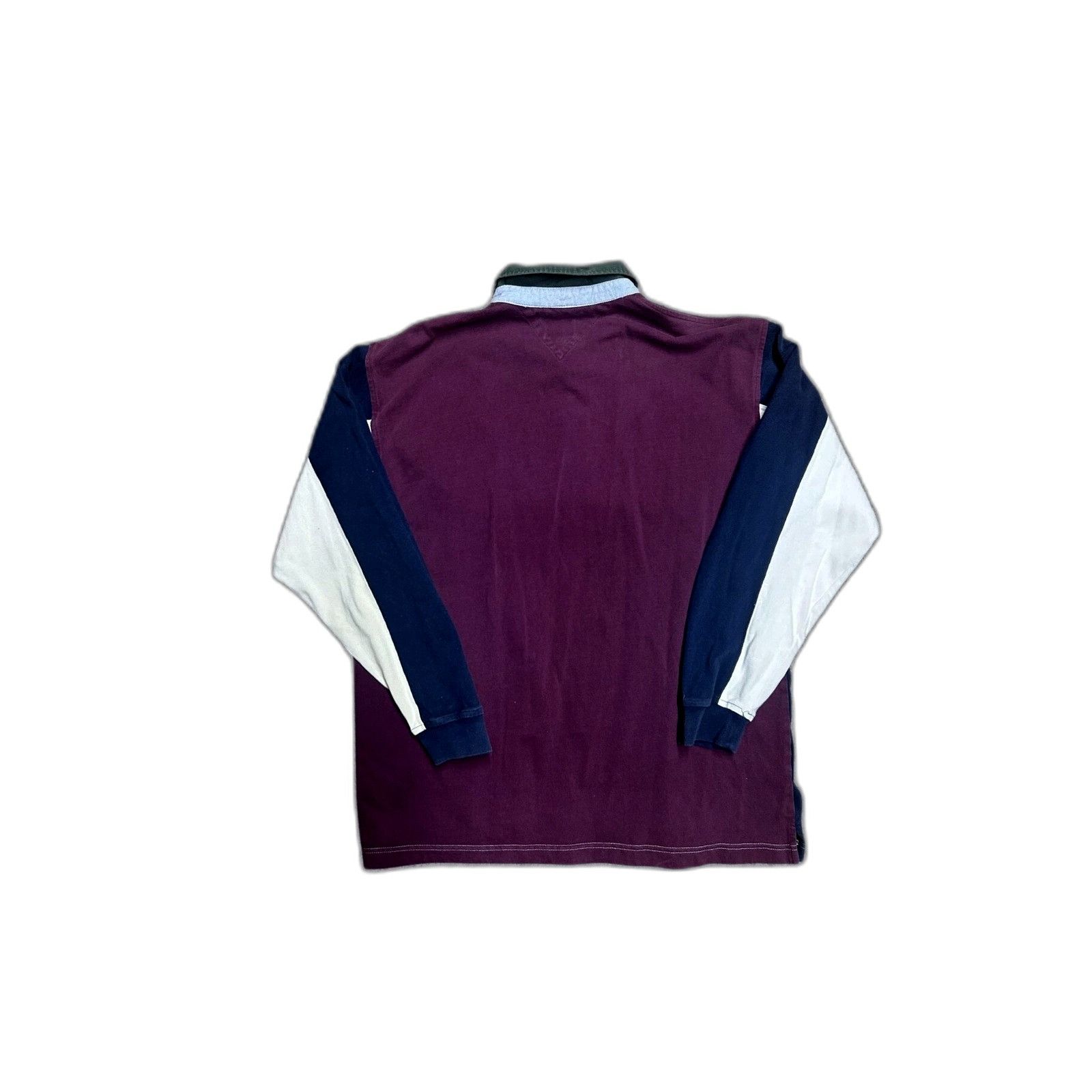 Tommy Hilfiger Vintage 90s Tommy Hilfiger Rugby Mens Large Collared Pullove Size US L / EU 52-54 / 3 - 2 Thumbnail