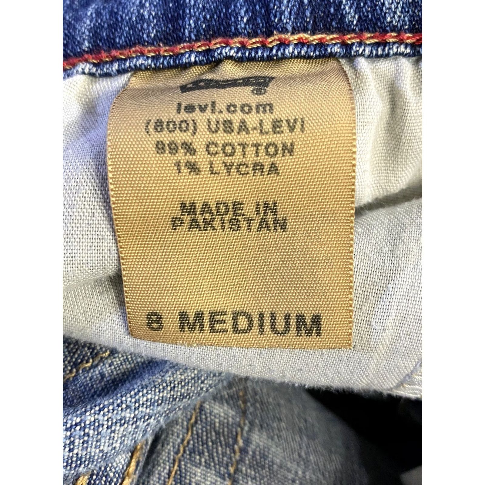 Levi's Levis 550 Jeans Womens Blue Relaxed Bootcut Medium Wash Denim Casuals sz 8 med Size 30" / US 8 / IT 44 - 7 Thumbnail