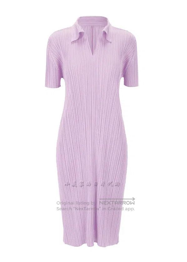 Issey Miyake Issey Miyake Pleated Lapel Dress Size M / US 6-8 / IT 42-44 - 1 Thumbnail
