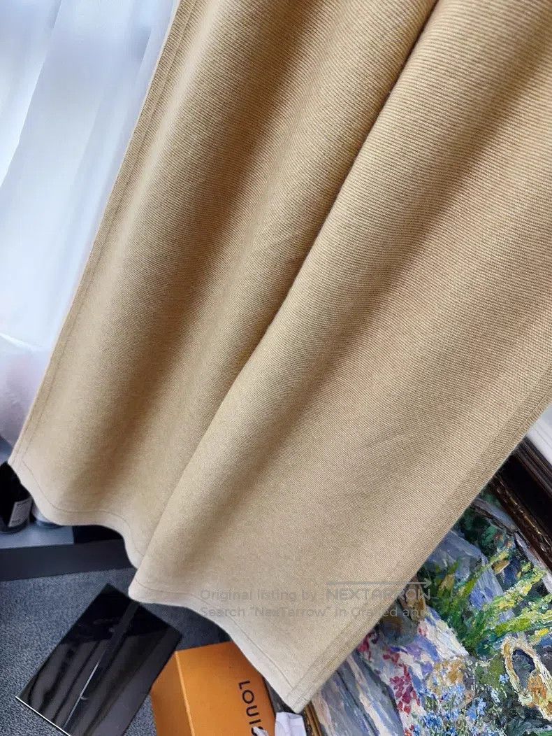 Loro Piana Loro Piana Yellow Gradient Cashmere Knit Wide Leg Trousers Size 28" / US 6 / IT 42 - 4 Thumbnail