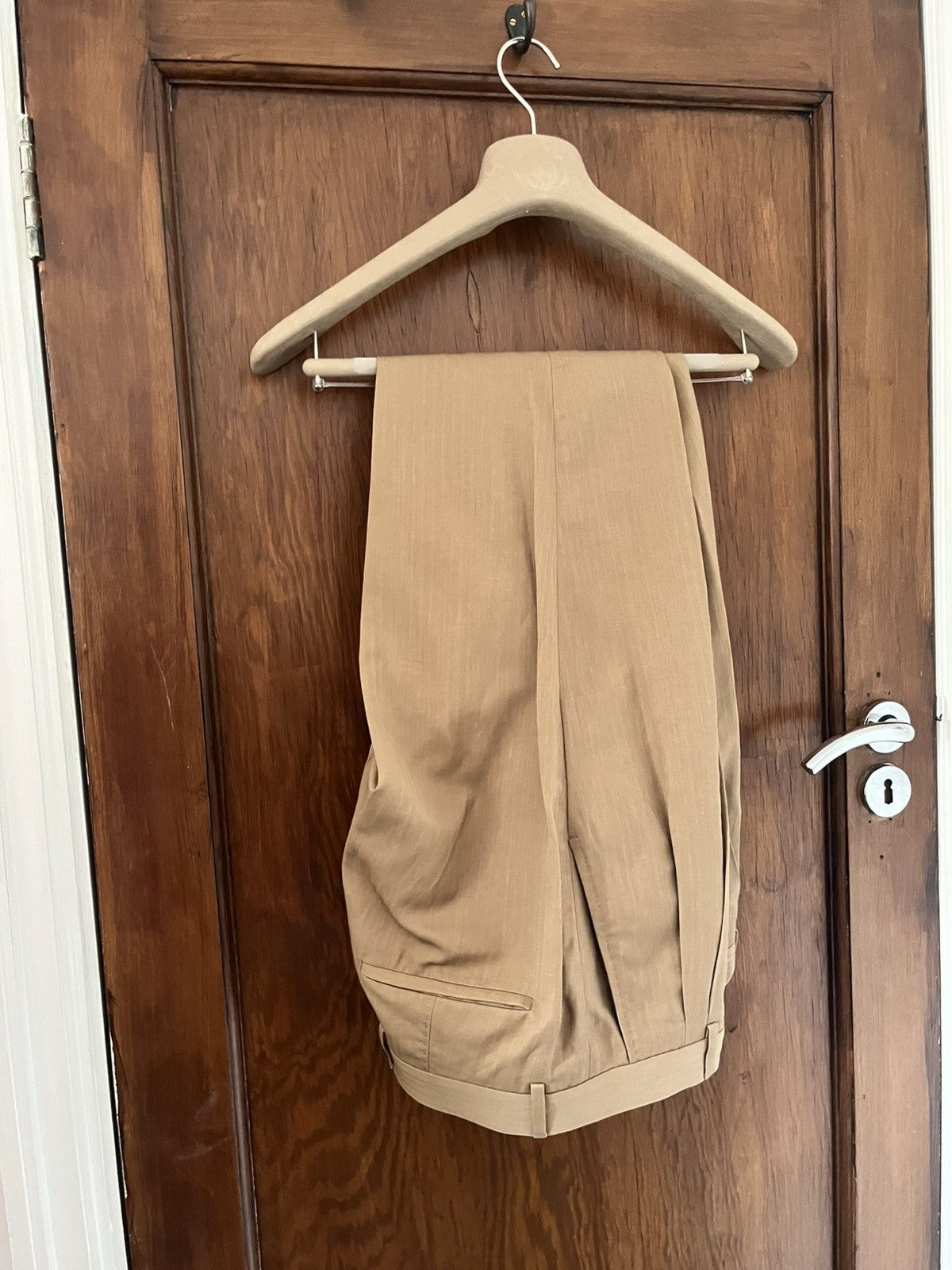 Brunello Cucinelli Brunello cucinelli light brown / tan wool-linen size 38/it48 Size 38R - 9 Thumbnail
