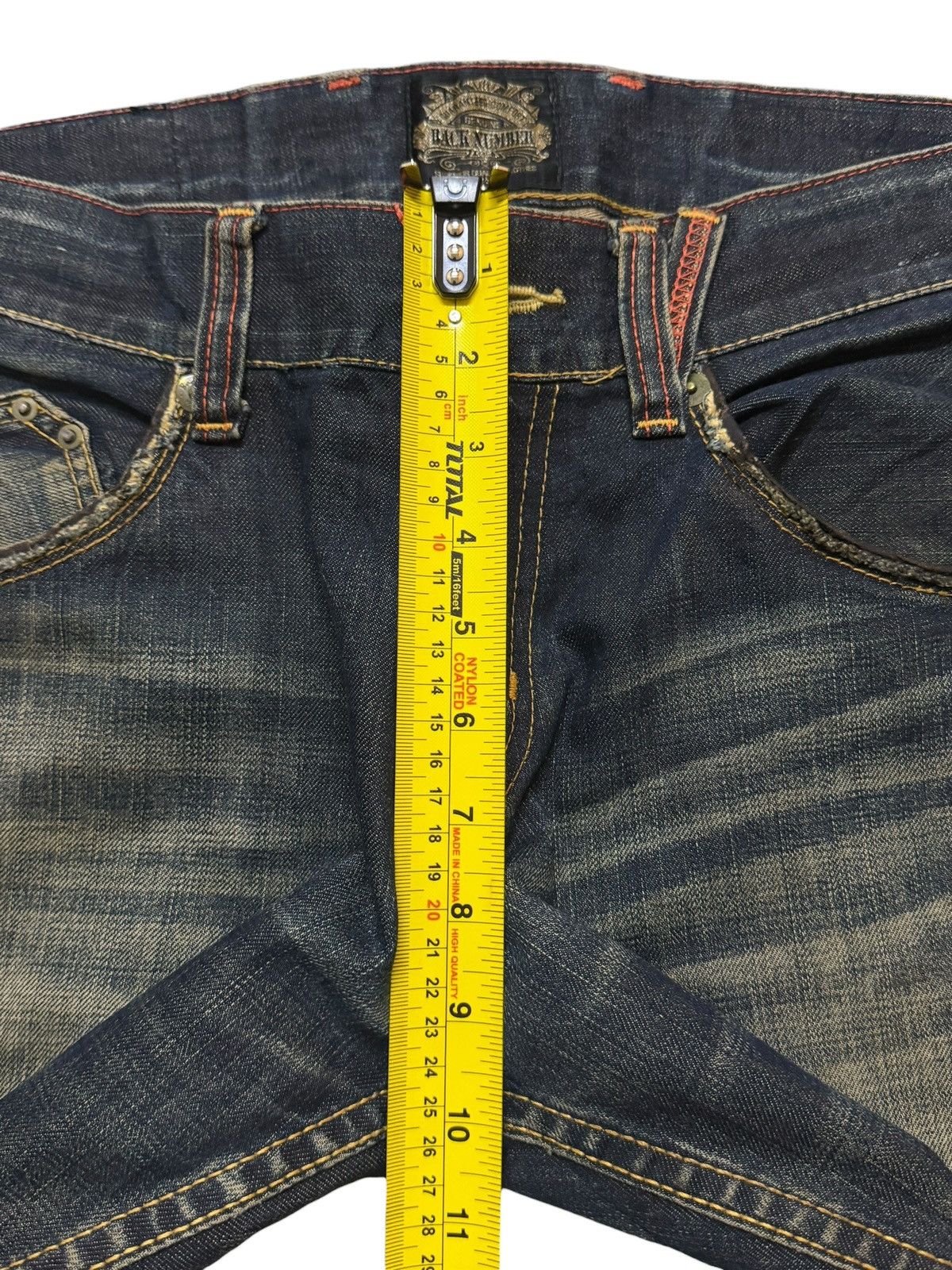 semanticdesign Vintage 90s Japanese Buckle Back Faded Wash Distress Loose Size US 32 / EU 48 - 11 Thumbnail