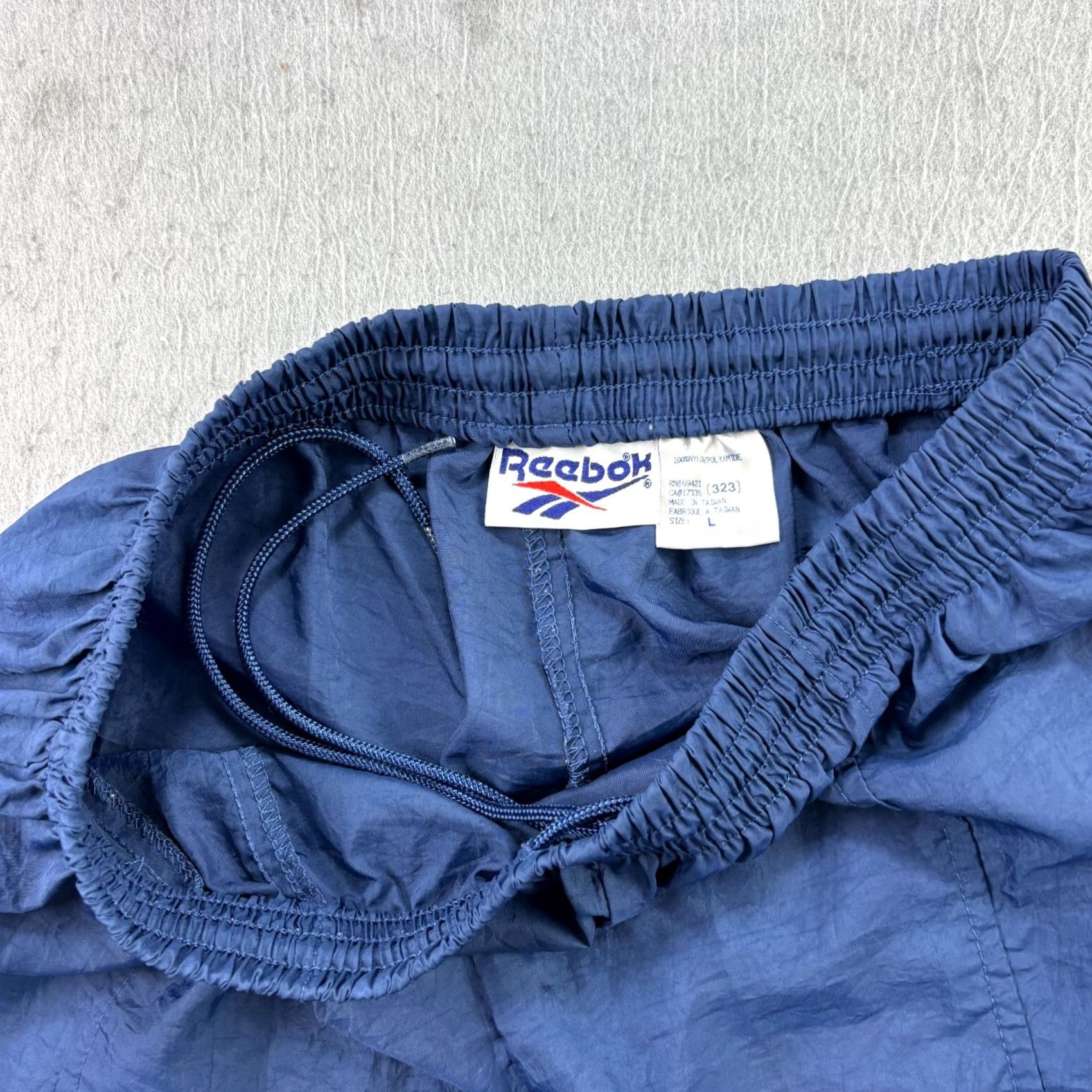 Reebok VINTAGE Reebok Jogger Track Pants Mens L Blue 90s Stretch Tapered Athletic Casual Pants Mens Size US 33 - 5 Thumbnail