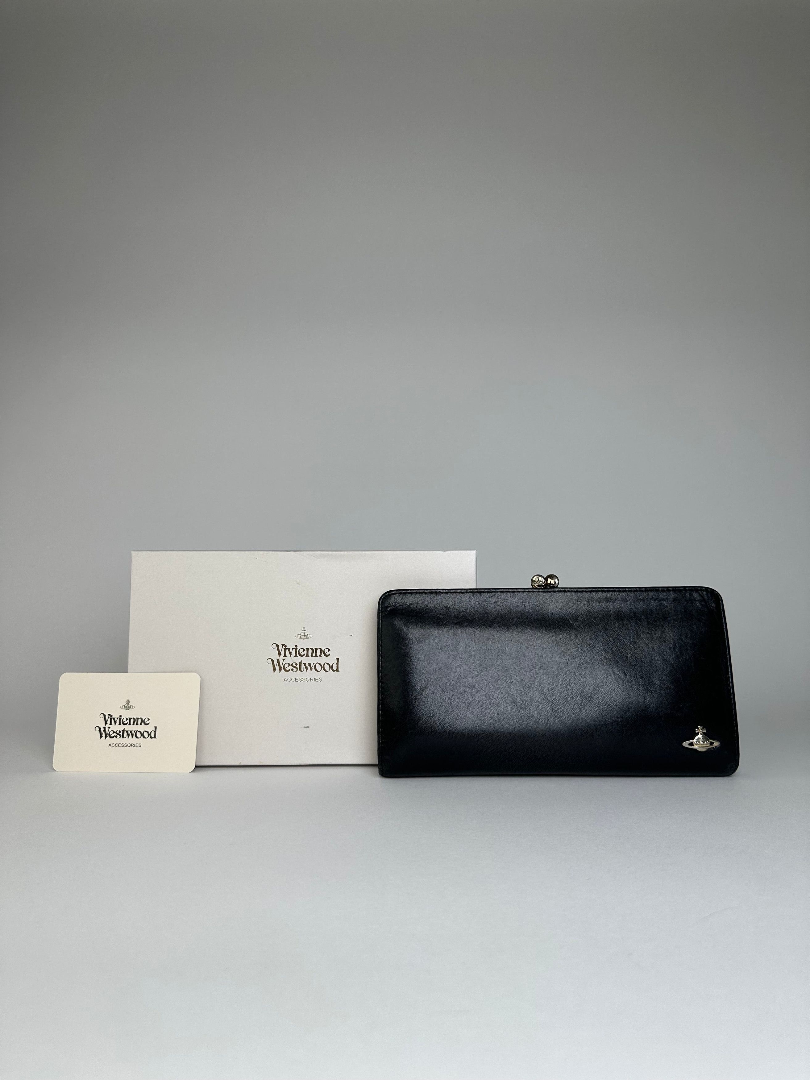 Vivienne Westwood Vintage Leather Wallet Black Size ONE SIZE - 1 Thumbnail