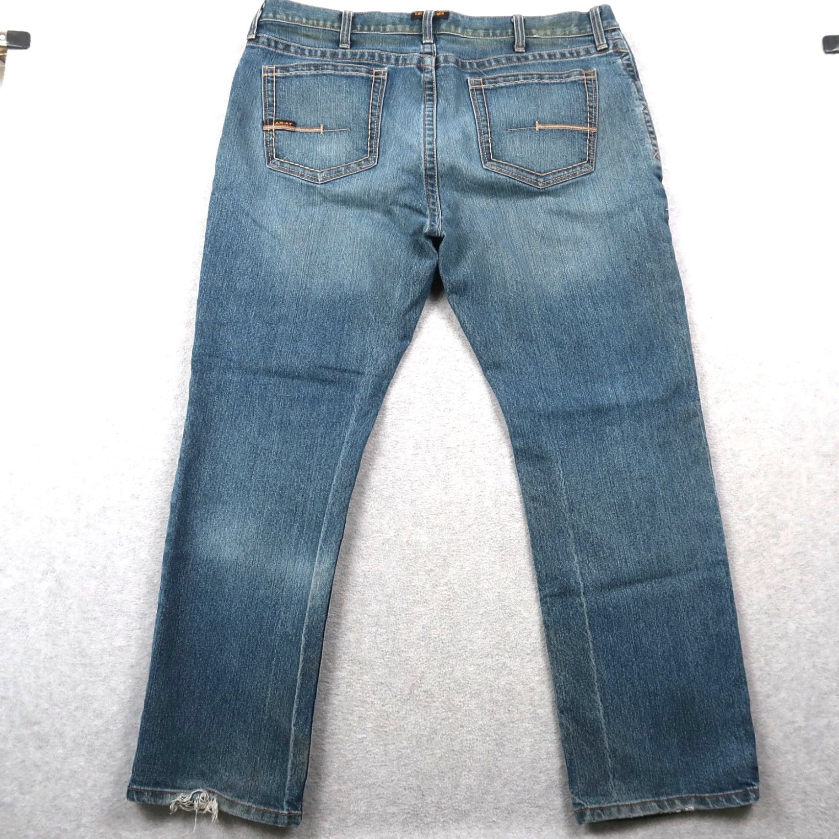 Ariat Ariat M4 Relaxed Boot Cut Jeans Men’s Size 40x32 Blue Denim Work Jeans Size US 40 / EU 56 - 2 Thumbnail