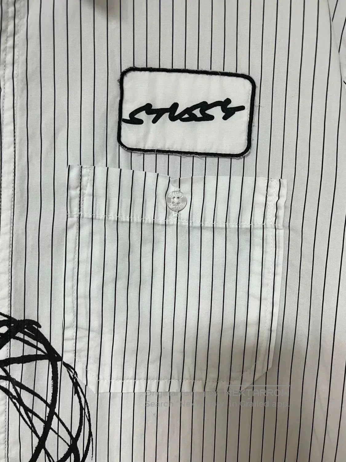 Stussy Stussy Vintage Graffiti Striped Shirt. Size US L / EU 52-54 / 3 - 2 Thumbnail