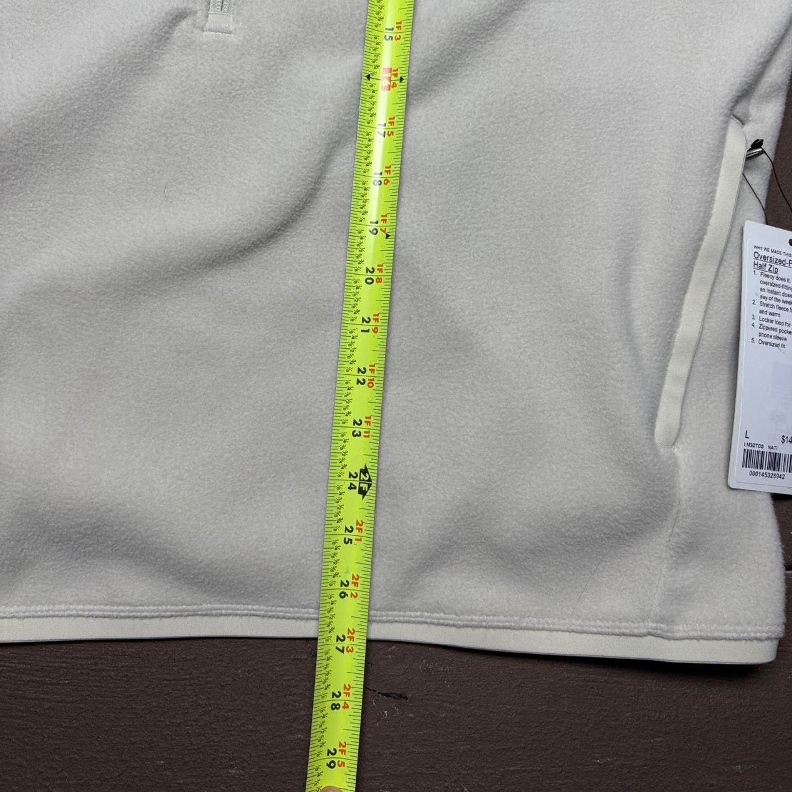 Lululemon White Mens Lululemon Quarter Zip-up Size US L / EU 52-54 / 3 - 5 Thumbnail