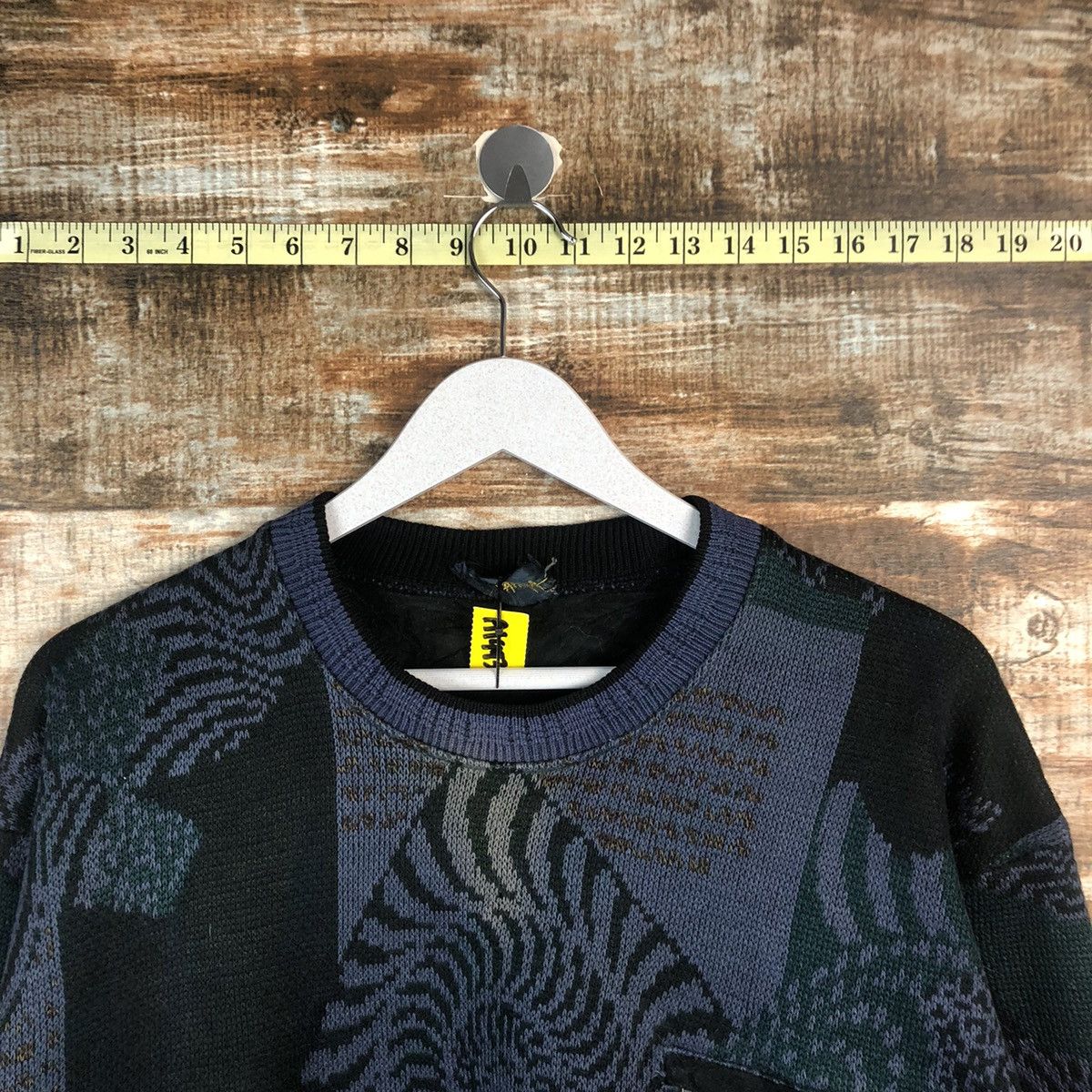 Homespun Knitwear DL Lacavera art design japan Dark Blue Knitwear #A1993 Size US M / EU 48-50 / 2 - 4 Thumbnail