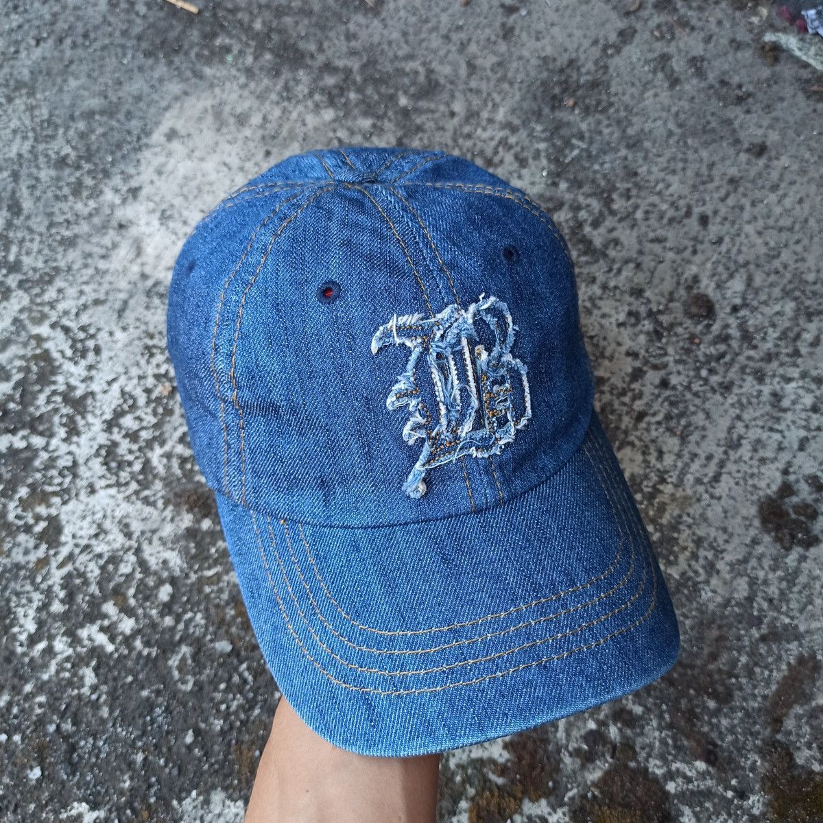Birkenstock × Japanese Brand Sick initial B distressed hat Size ONE SIZE - 8 Thumbnail