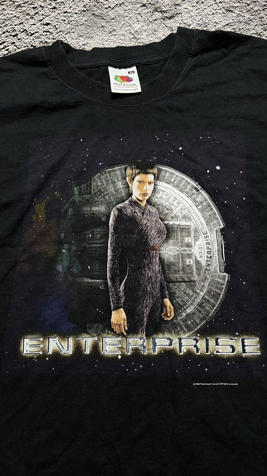 Fruit Of The Loom 2002 paramount pictures star trek enterprise tee Size US XL / EU 56 / 4 - 3 Thumbnail