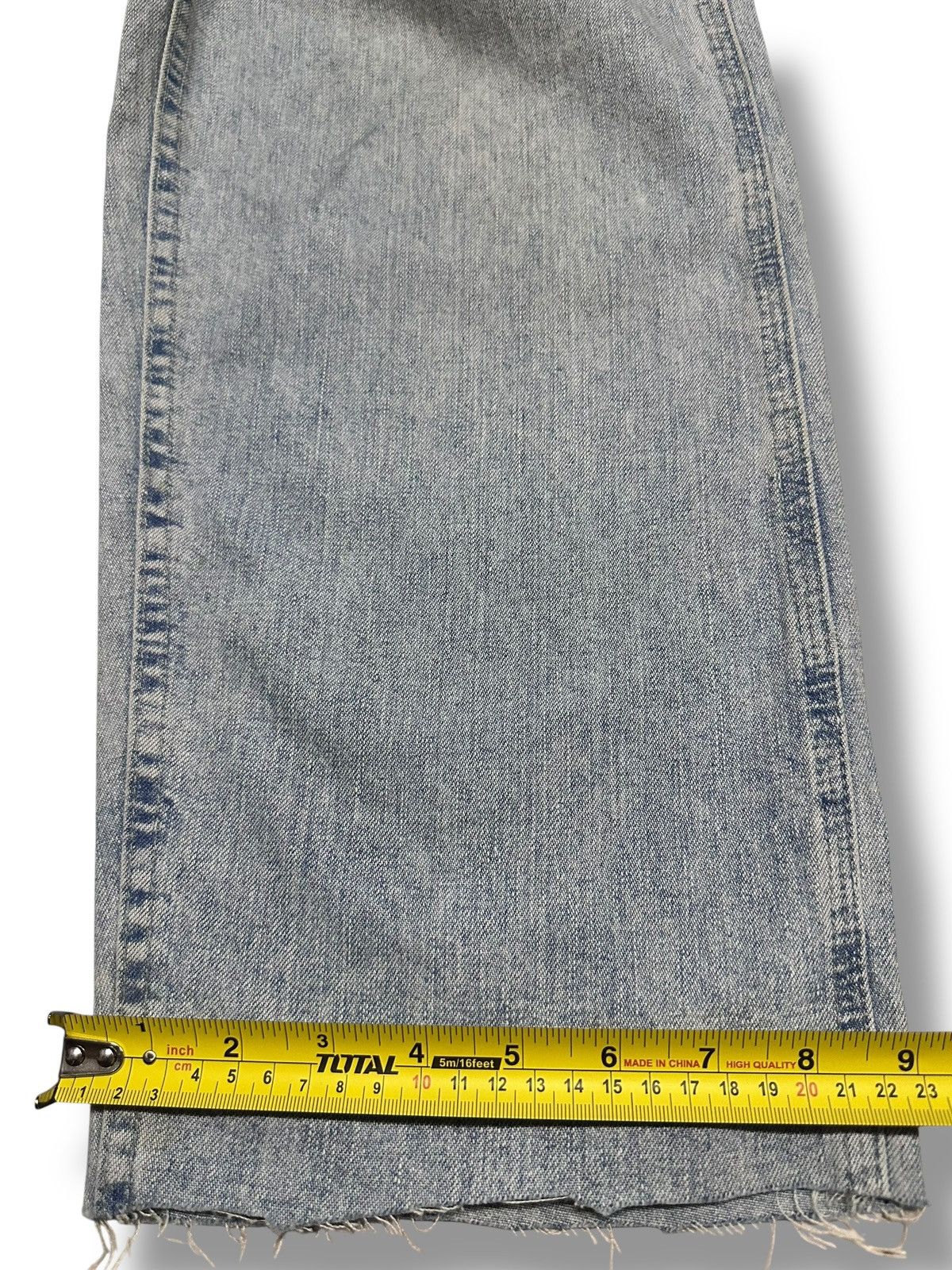 Lee Riveted Lee Baggy Loose Distressed Jeans With Faded Wash Size US 32 / EU 48 - 14 Thumbnail