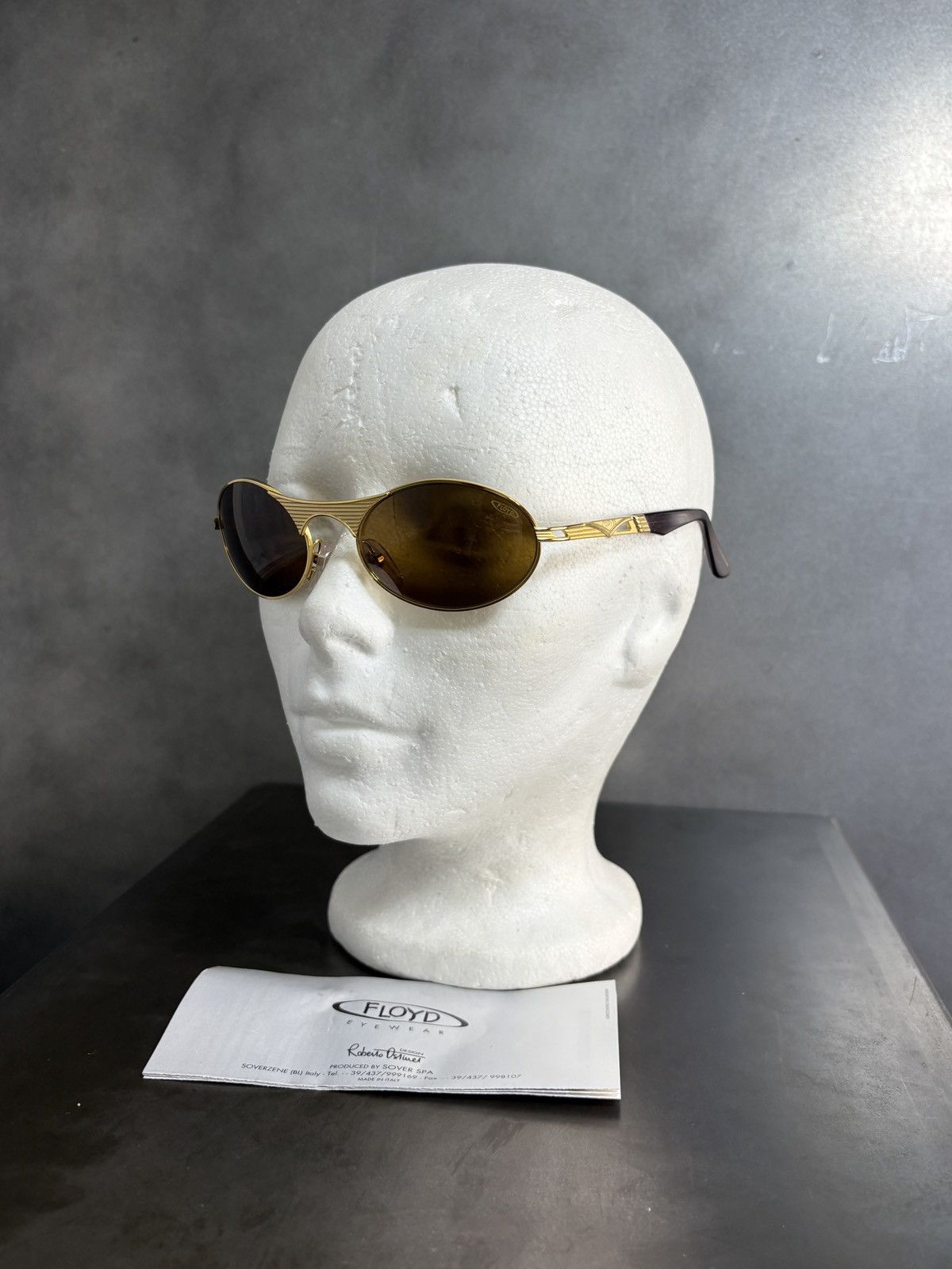 Vintage NOS 1990s Vintage Sunglasses Floyd Eyewear Metal Italy JPG Size ONE SIZE - 13 Thumbnail