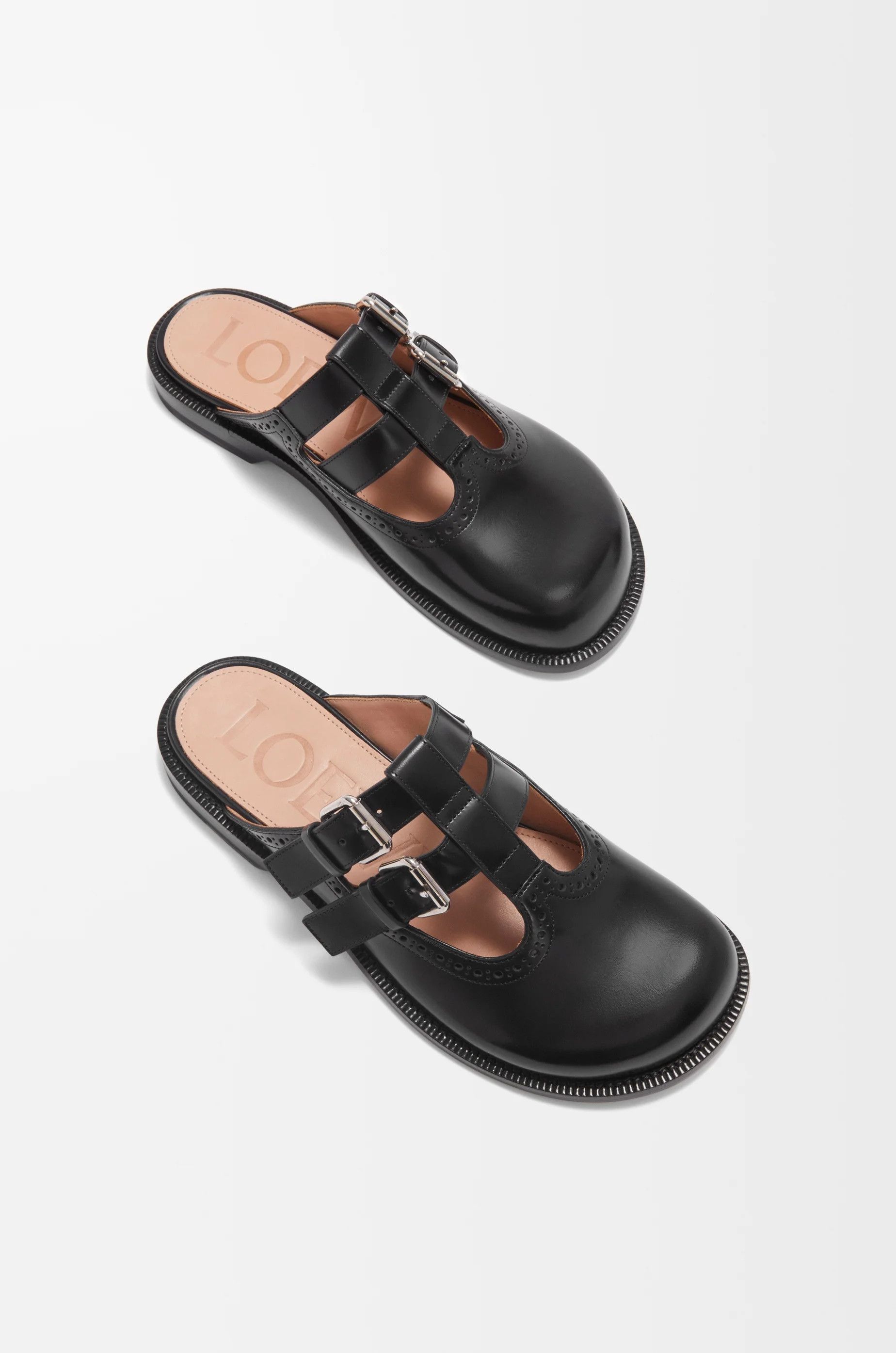 Loewe o1in1g0426 Campo Mary Jane Mules in Black Size US 7 / IT 37 - 4 Thumbnail