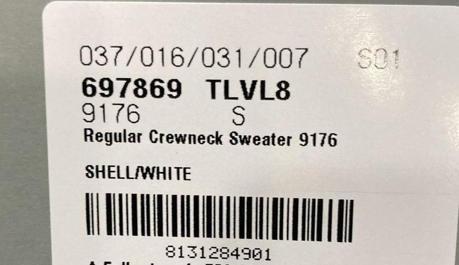 Balenciaga o1la1rc1a0824 Regular Crewneck Sweater in White Size US S / EU 44-46 / 1 - 5 Thumbnail
