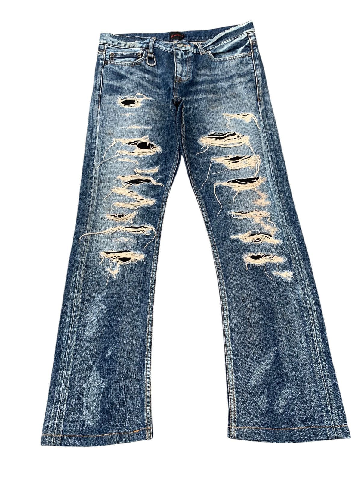 JACKROSE RARE💥FLARE JACKROSE TRASHER MUDWASH DISTRESSED DENIM Size US 32 / EU 48 - 4 Thumbnail