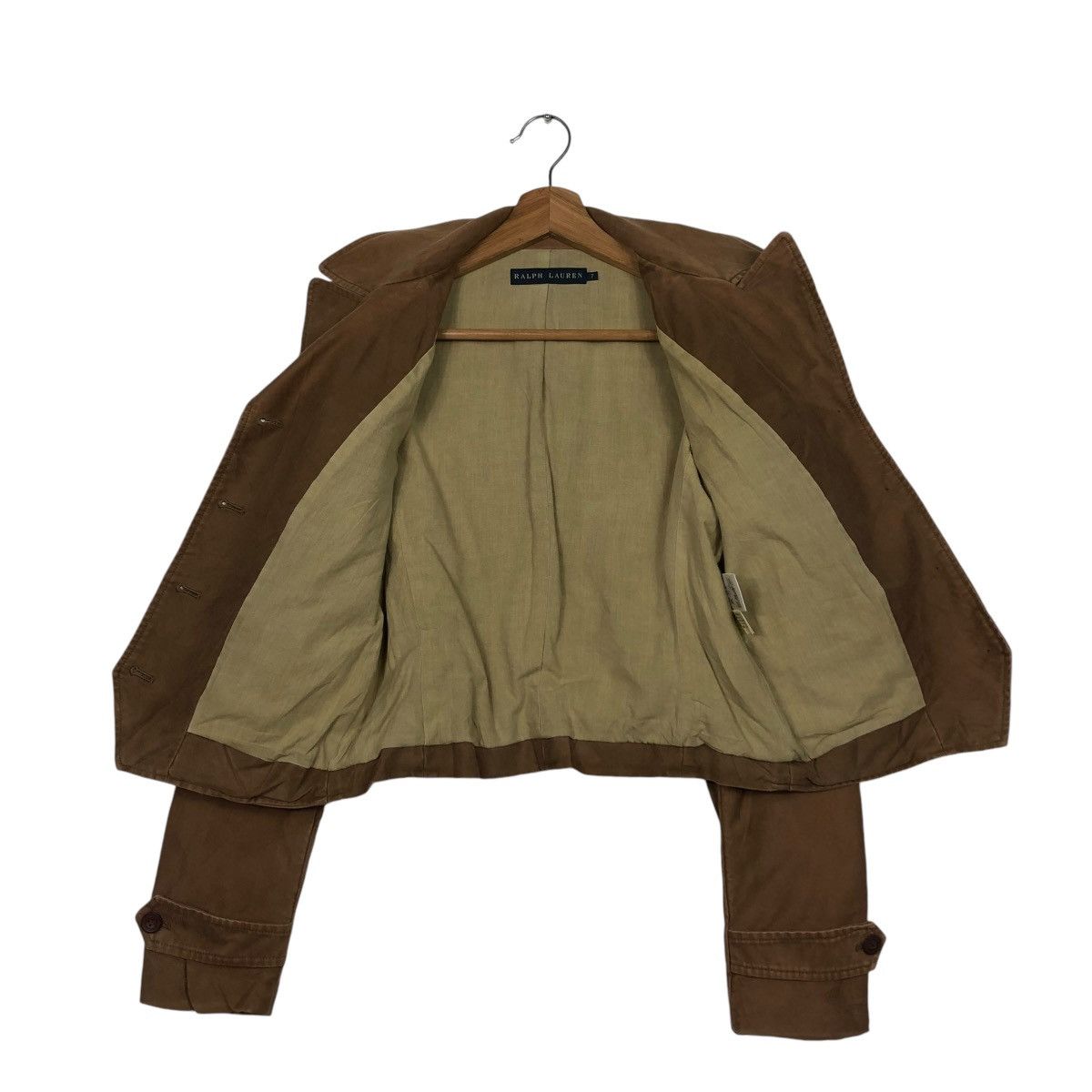 Polo Ralph Lauren × Ralph Lauren × Vintage 🔥VINTAGE CROPPED CHORE BIKER JACKET RALPH LAUREN DUCK CANVAS Size M / US 6-8 / IT 42-44 - 14 Thumbnail