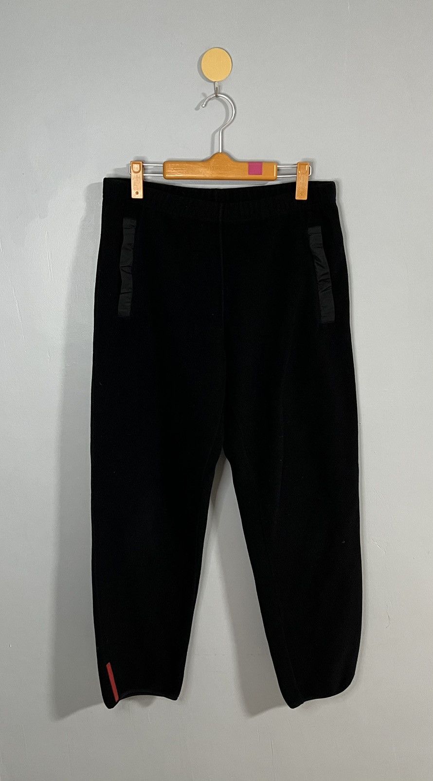 Prada Prada Prada Sport Red Tab Fleece Pants (Y0262) Size US 32 / EU 48 - 1 Thumbnail