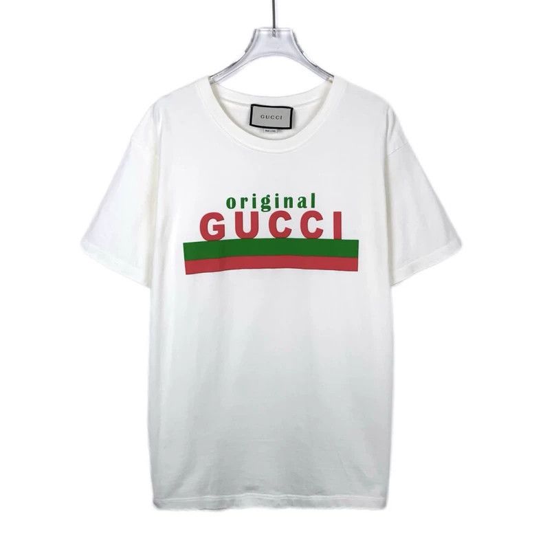 Gucci Gucci Logo printed round-neck beige cotton short-sleeved T- Size US XS / EU 42 / 0 - 1 Thumbnail