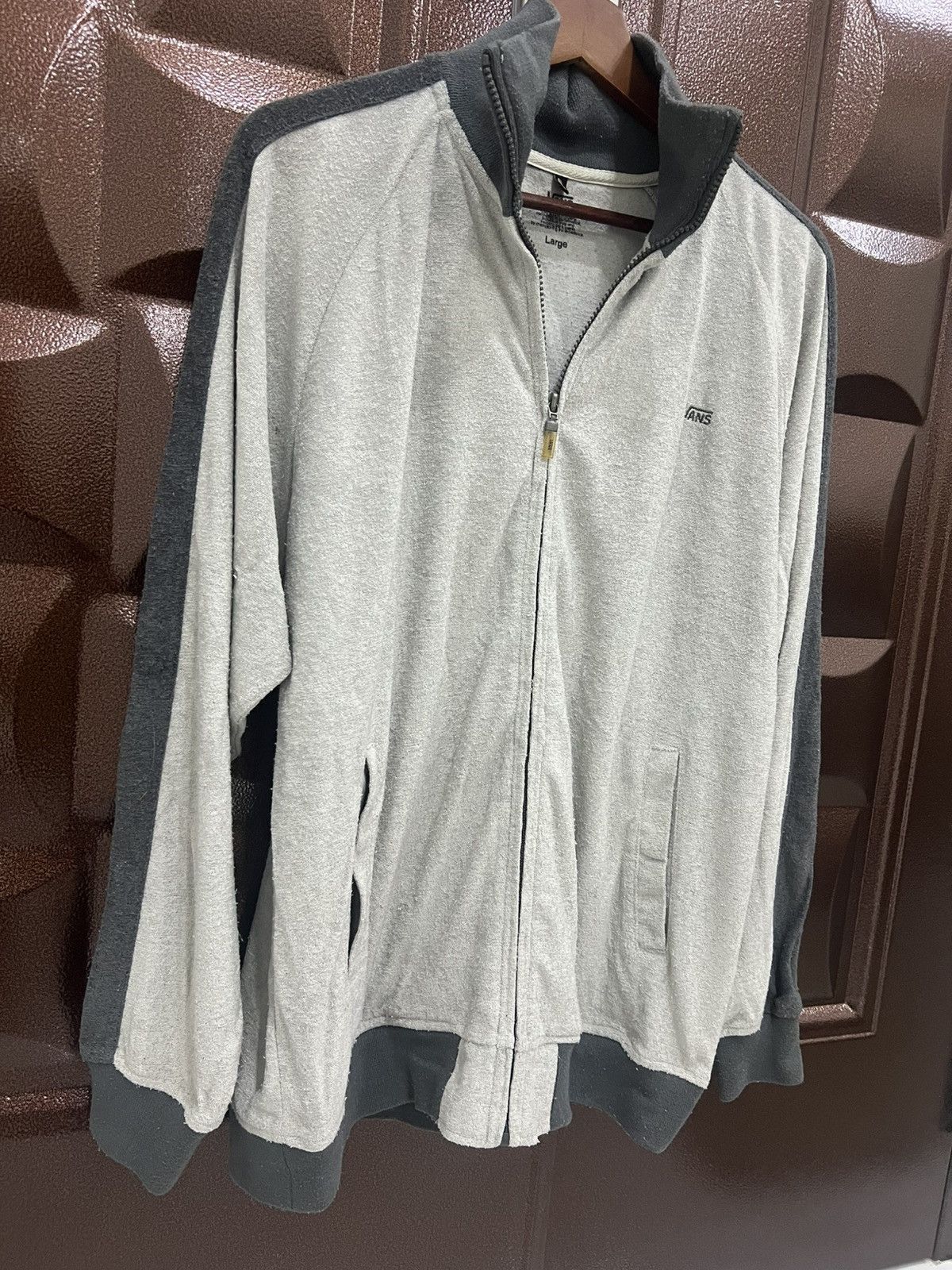 Japanese Brand Vans Zip Fullover Pullover Cotton Sweatshirt Track Jacket Size US L / EU 52-54 / 3 - 3 Thumbnail
