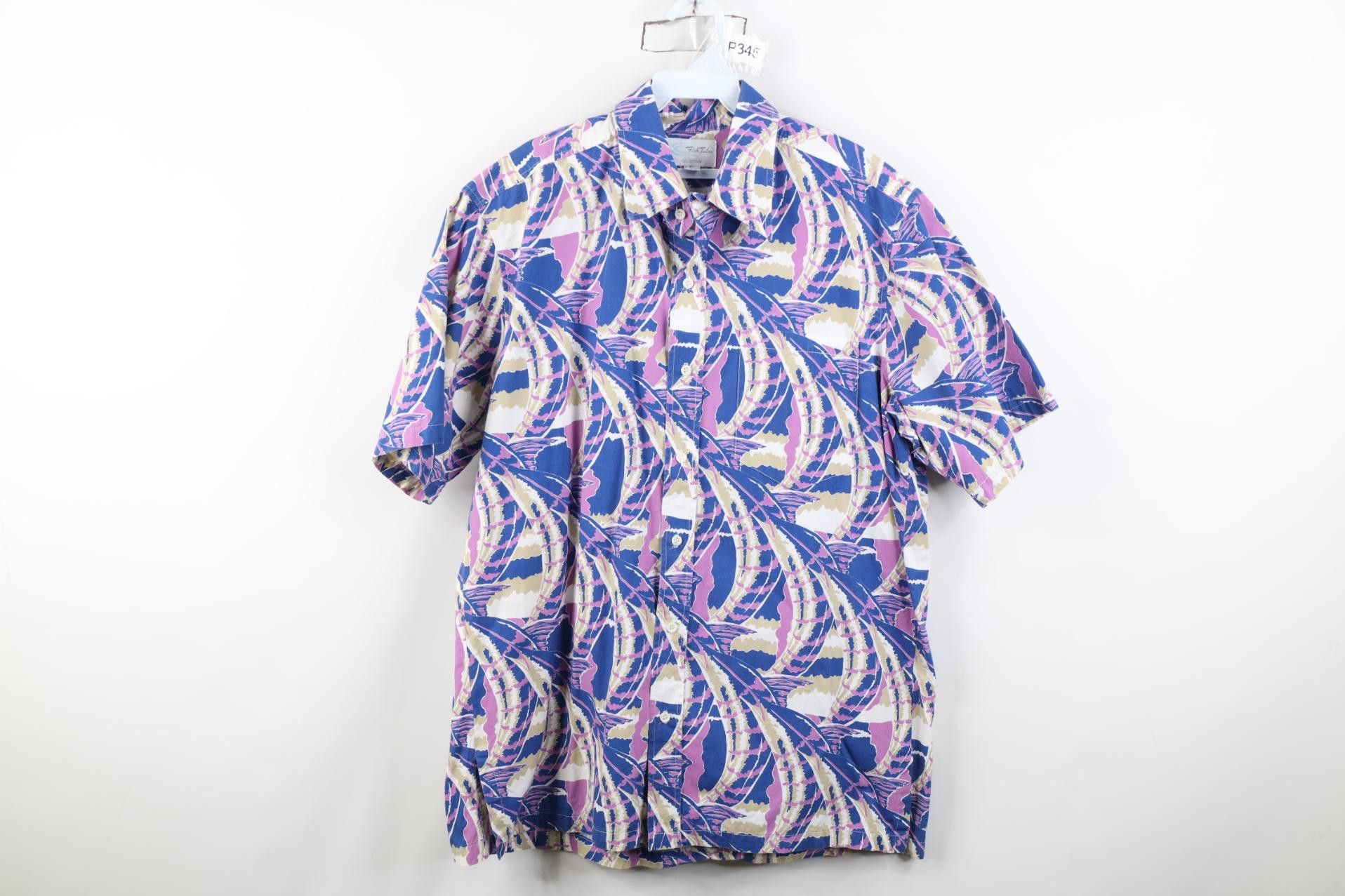 Vintage Vintage 90s Streetwear Surfing Collared Button Shirt USA Size US L / EU 52-54 / 3 - 1 Thumbnail