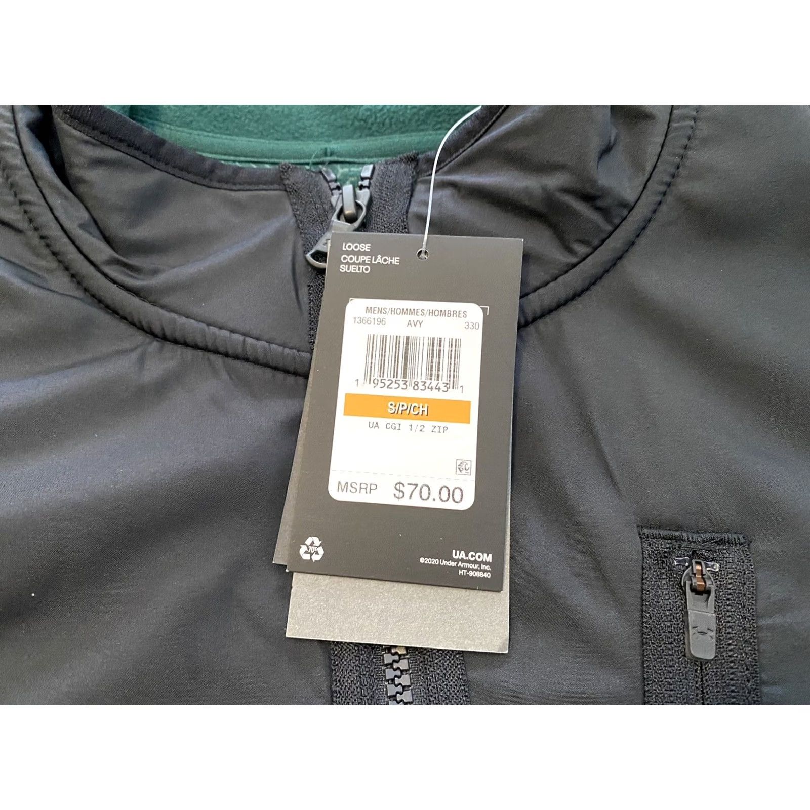 Under Armour Under Armour CGI Half Zip Black Green Men’s Size S Shirt NWT Size US S / EU 44-46 / 1 - 4 Thumbnail