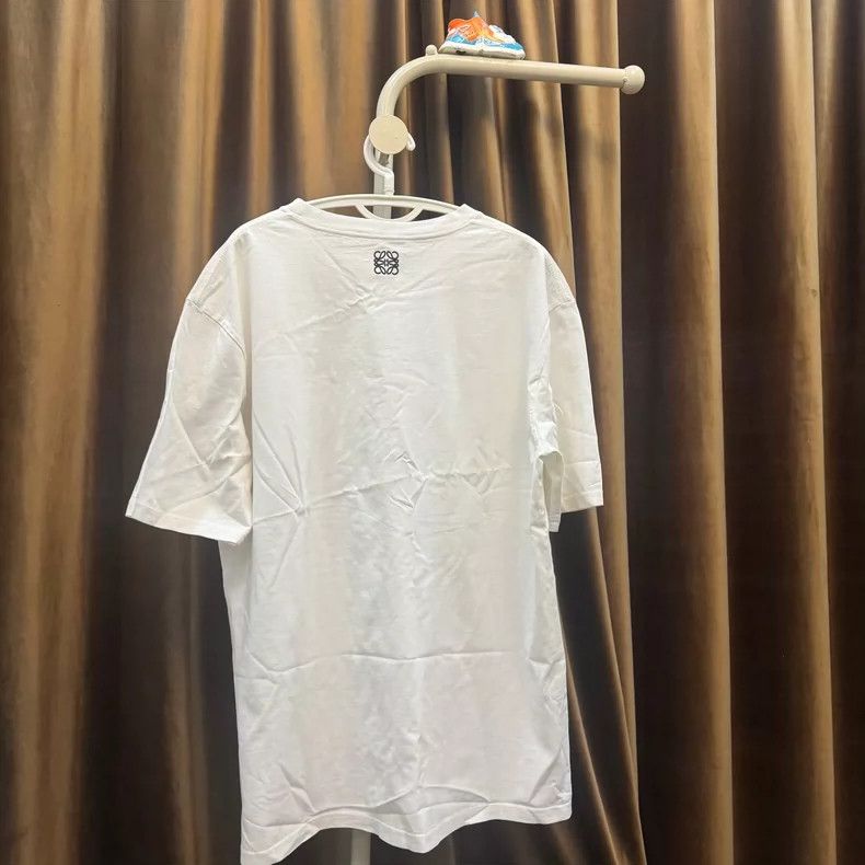 Loewe LOEWE Cotton color-matched letter logo round neck T-shirt Size S / US 4 / IT 40 - 2 Thumbnail