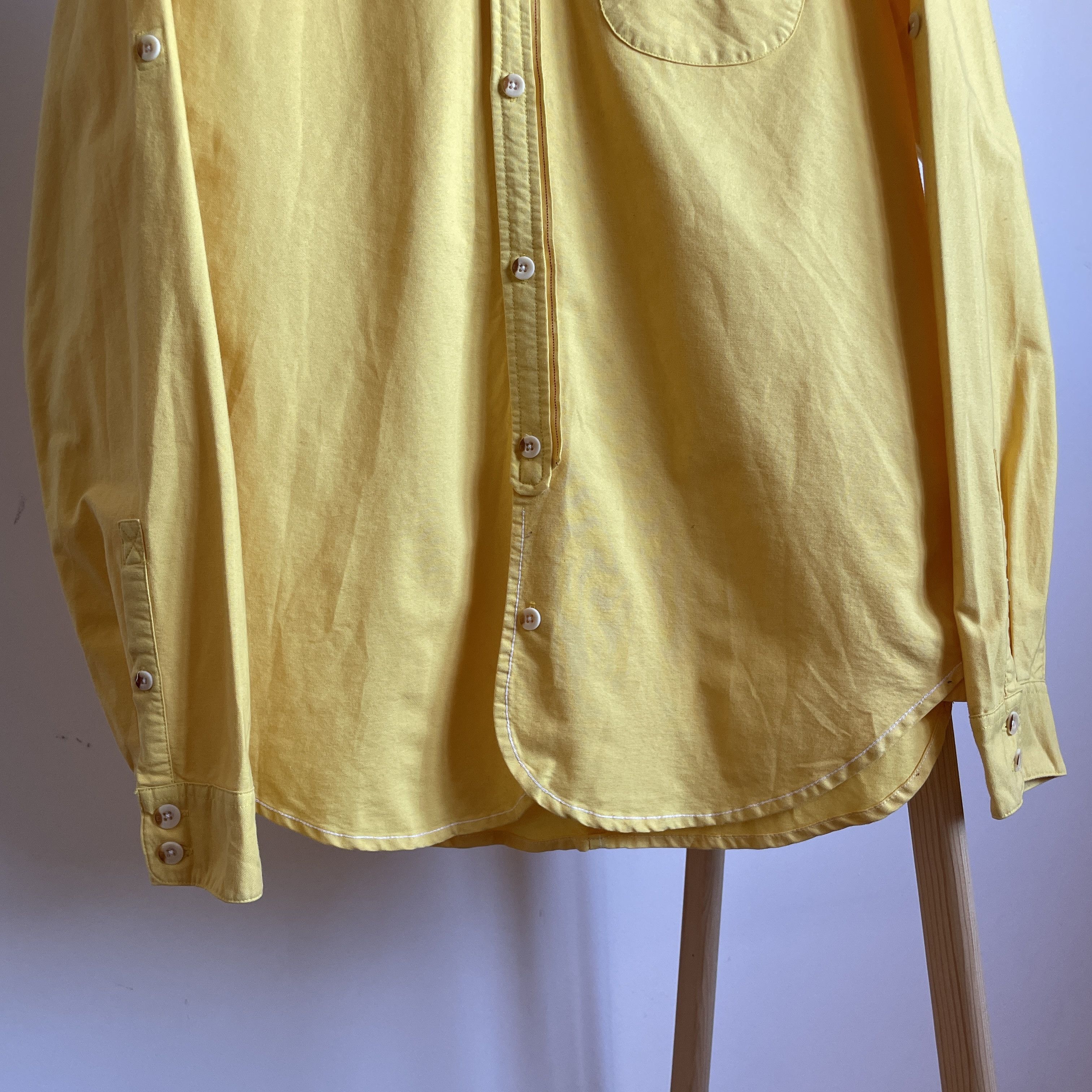 Evisu Evisu Japanese Yellow Selvedge Shirt Size L Size US L / EU 52-54 / 3 - 5 Thumbnail