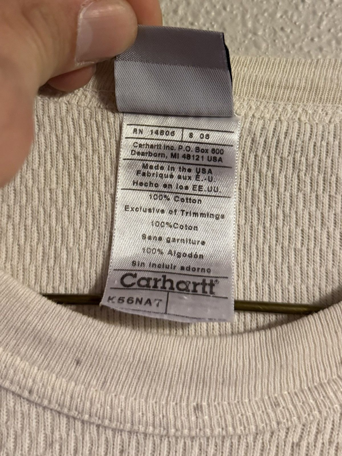 Carhartt vintage 2000s y2k carhartt long sleeve thermal undershirt Size US L / EU 52-54 / 3 - 5 Thumbnail