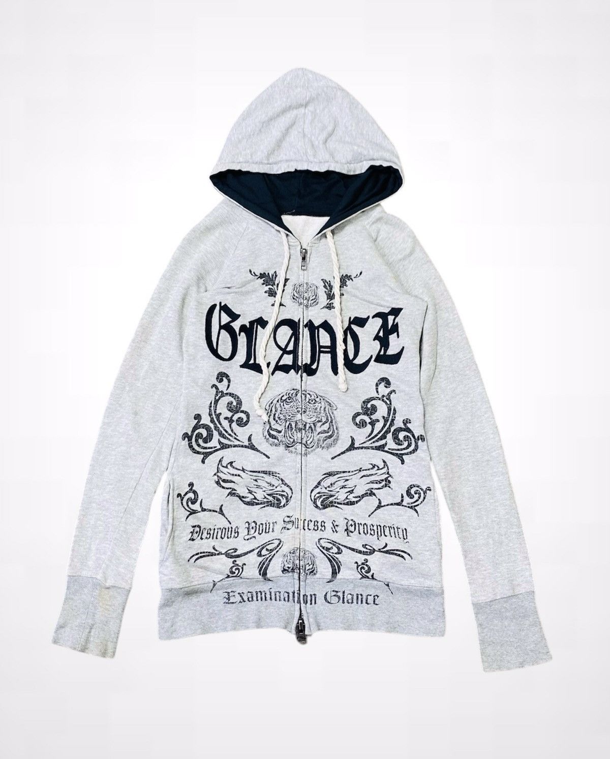 Japanese Brand A08 Glad News Tiger Print Zipper Hoodie Size S / US 4 / IT 40 - 1 Thumbnail