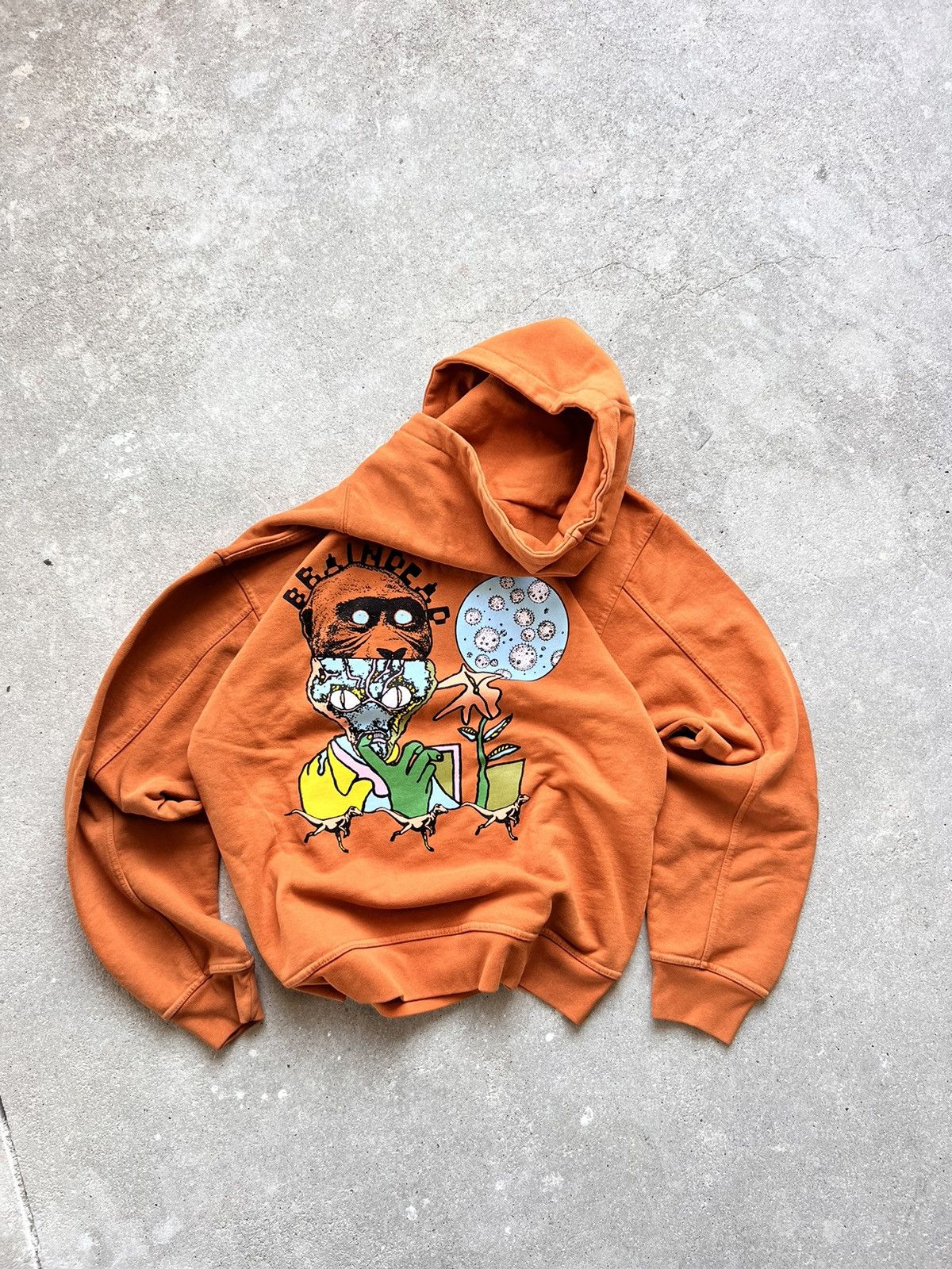 Brain Dead Brain Dead Orange New Flesh Hoodie Size US S / EU 44-46 / 1 - 5 Thumbnail