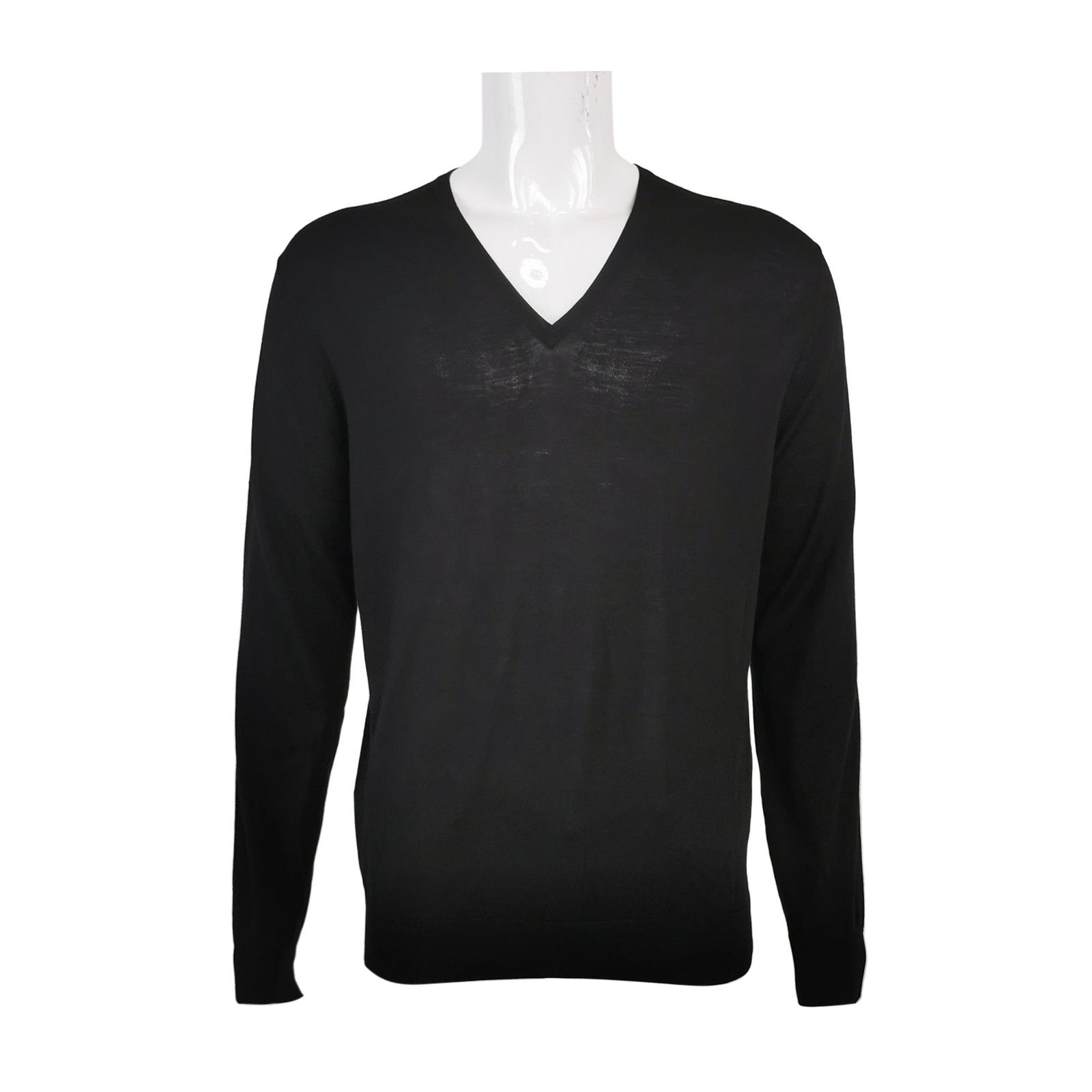 Prada Prada Wool V-Neck Solid Sweater L/52 Size US L / EU 52-54 / 3 - 1 Thumbnail