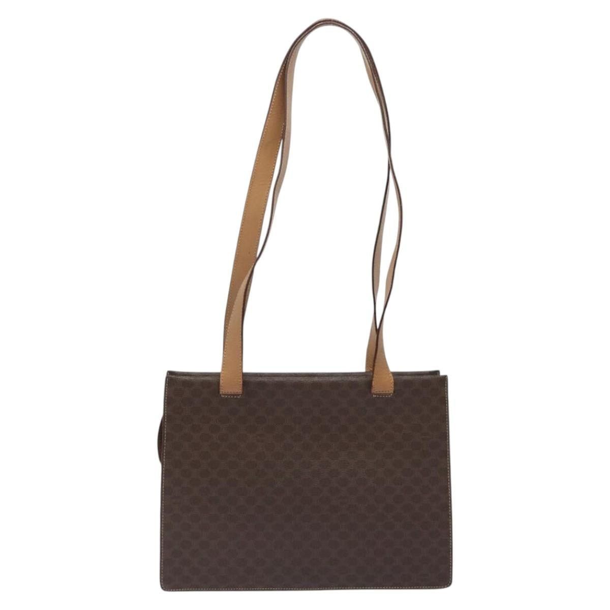Celine CELINE Macadam Canvas Shoulder Bag Pvc Brown Gold Size ONE SIZE - 3 Thumbnail