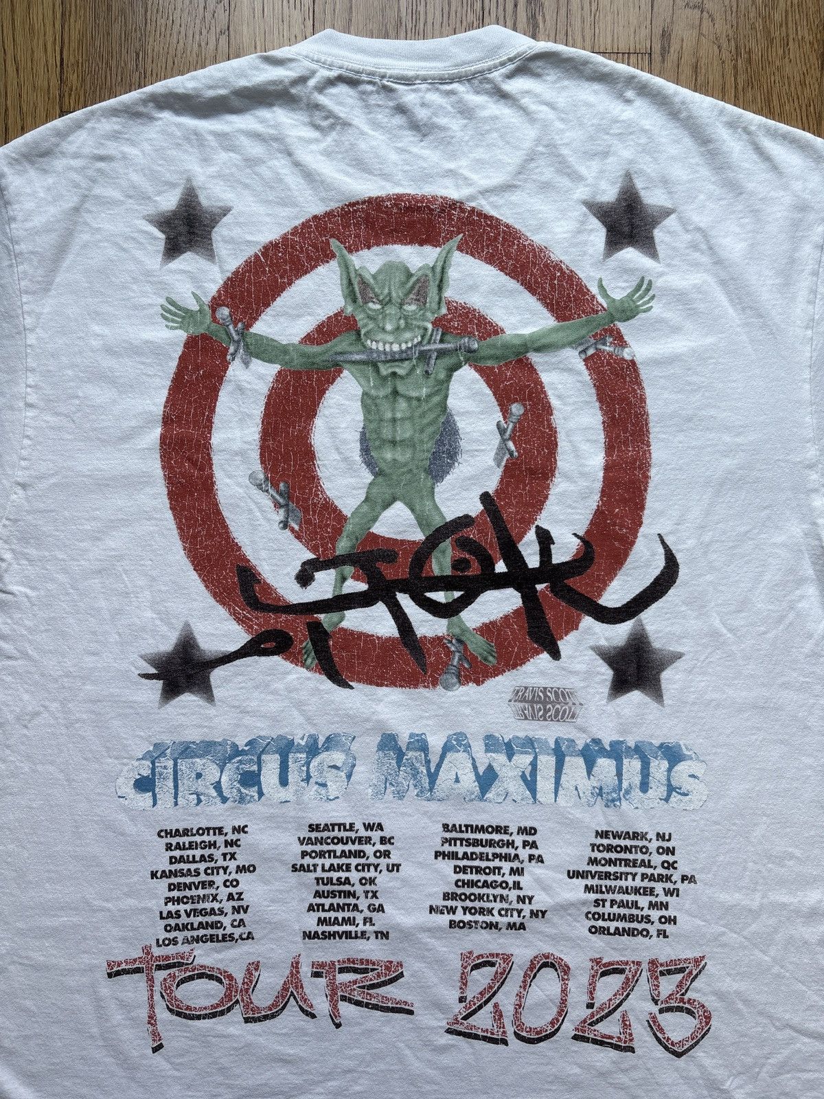 Band Tees Travis Scott Utopia Circus Maximus 2023 Tour III Tee Sz XL Size US XL / EU 56 / 4 - 10 Thumbnail