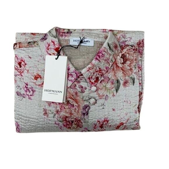 Other Hofmann Copenhagen Anna Silk Crinkle Satin Floral Dress Size S / US 4 / IT 40 - 5 Thumbnail