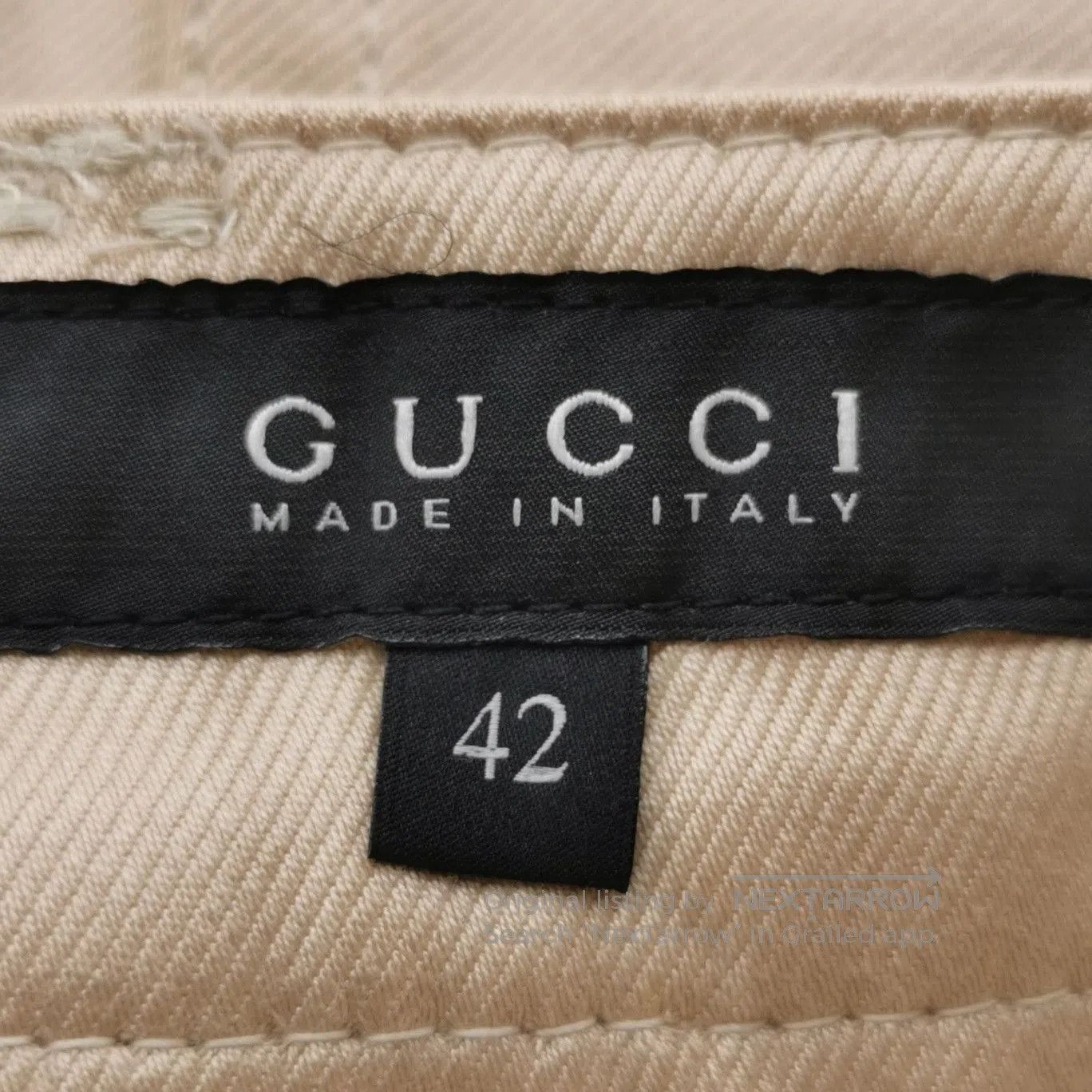 Gucci Gucci Cotton Solid Buttoned Trousers Size M. Size 41" - 4 Thumbnail