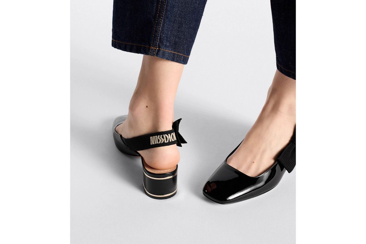 Dior o1bcso1str0226 Miss Dior Slingback Pump in Black Size US 9 / IT 39 - 8 Thumbnail