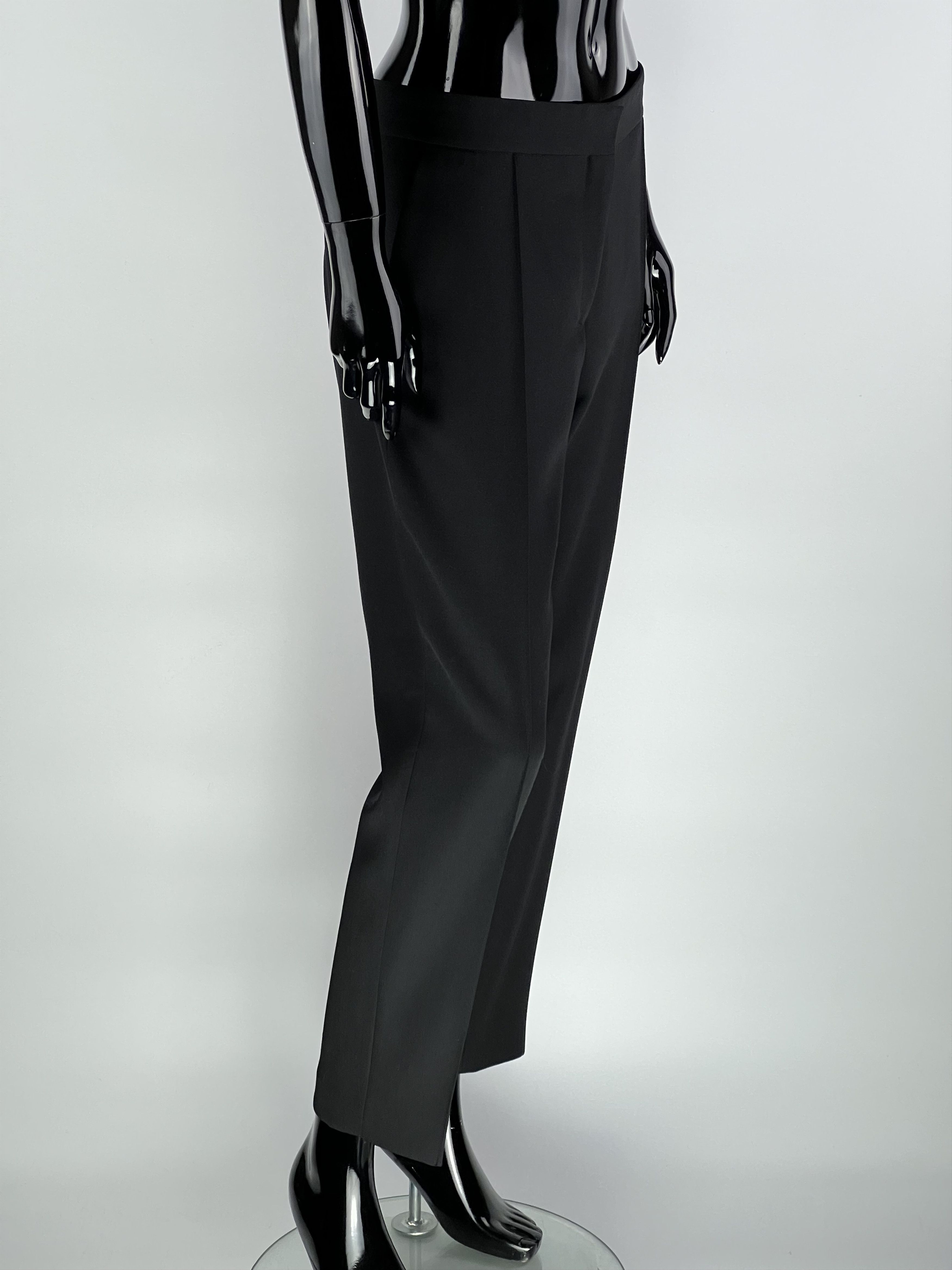 Iro Iro Women's Black Wool Pants Size EU42 Size 34" / US 12 / IT 48 - 2 Thumbnail