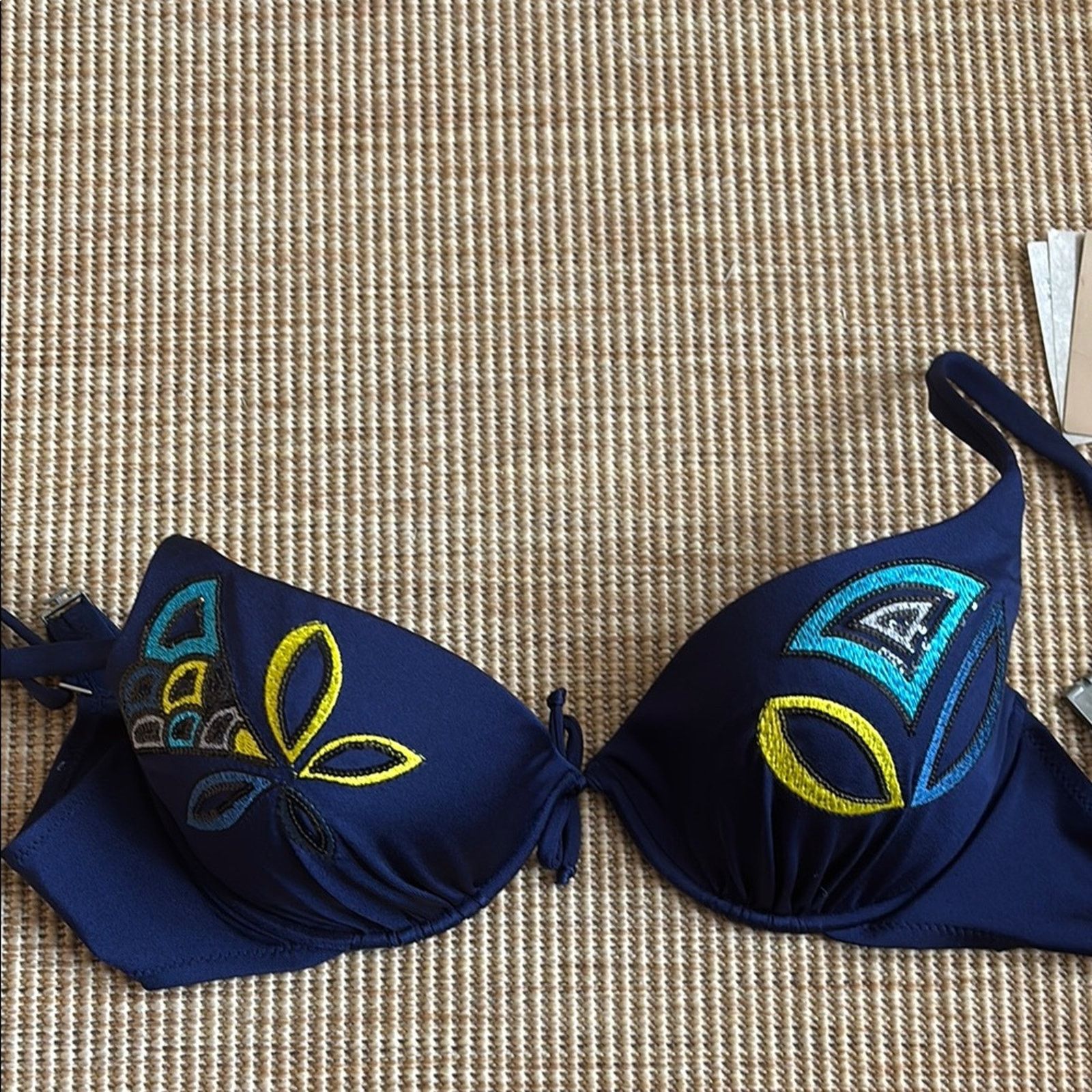 Other NWT Verde Veronica Bikini Colorful Flowers Embroidery Size 4 Size ONE SIZE - 7 Thumbnail