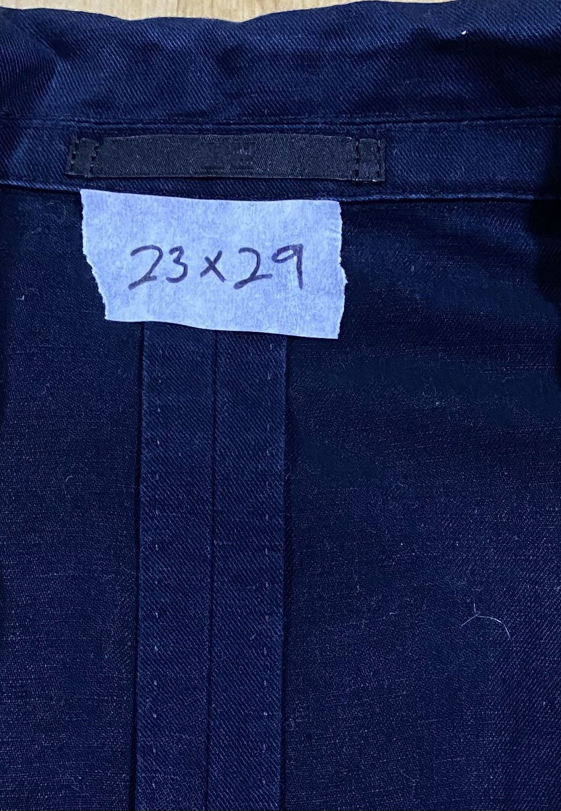 Uniqlo Uniqlo Navy Cotton Blazer Jacket Slim Fit Size US L / EU 52-54 / 3 - 3 Thumbnail