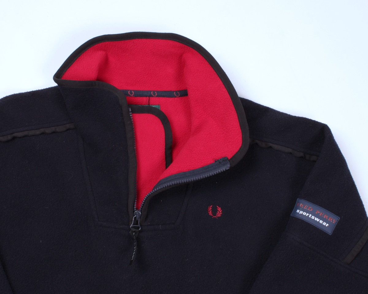 Fred Perry × Vintage FRED PERRY Sportswear Protective Vintage Fleece Jacket Size US XL / EU 56 / 4 - 4 Thumbnail