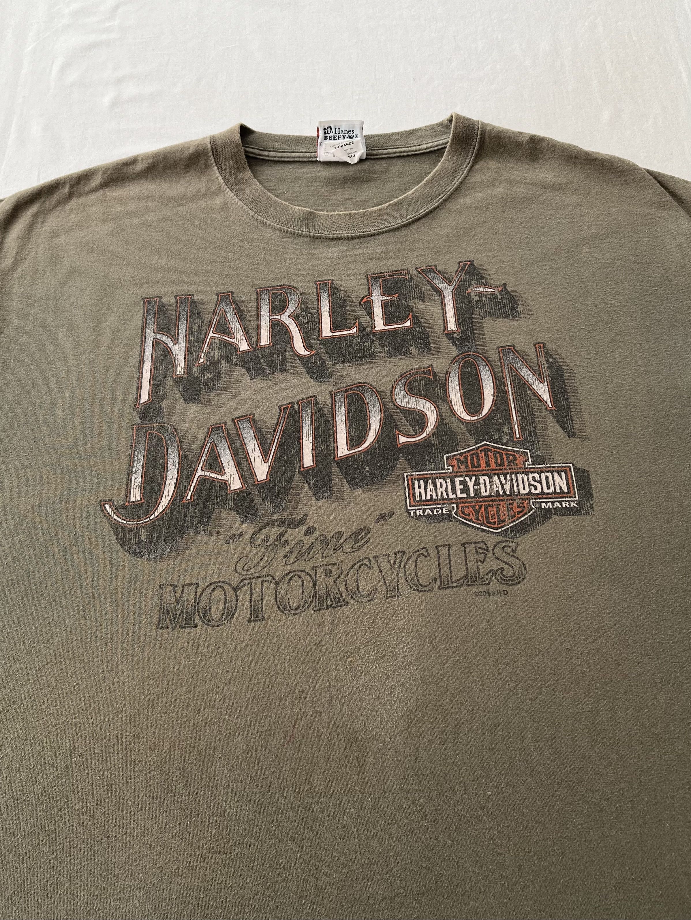 Harley Davidson Vintage 2014 Harley Davidson Motorcycle Snake T-shirt Size US XL / EU 56 / 4 - 6 Thumbnail
