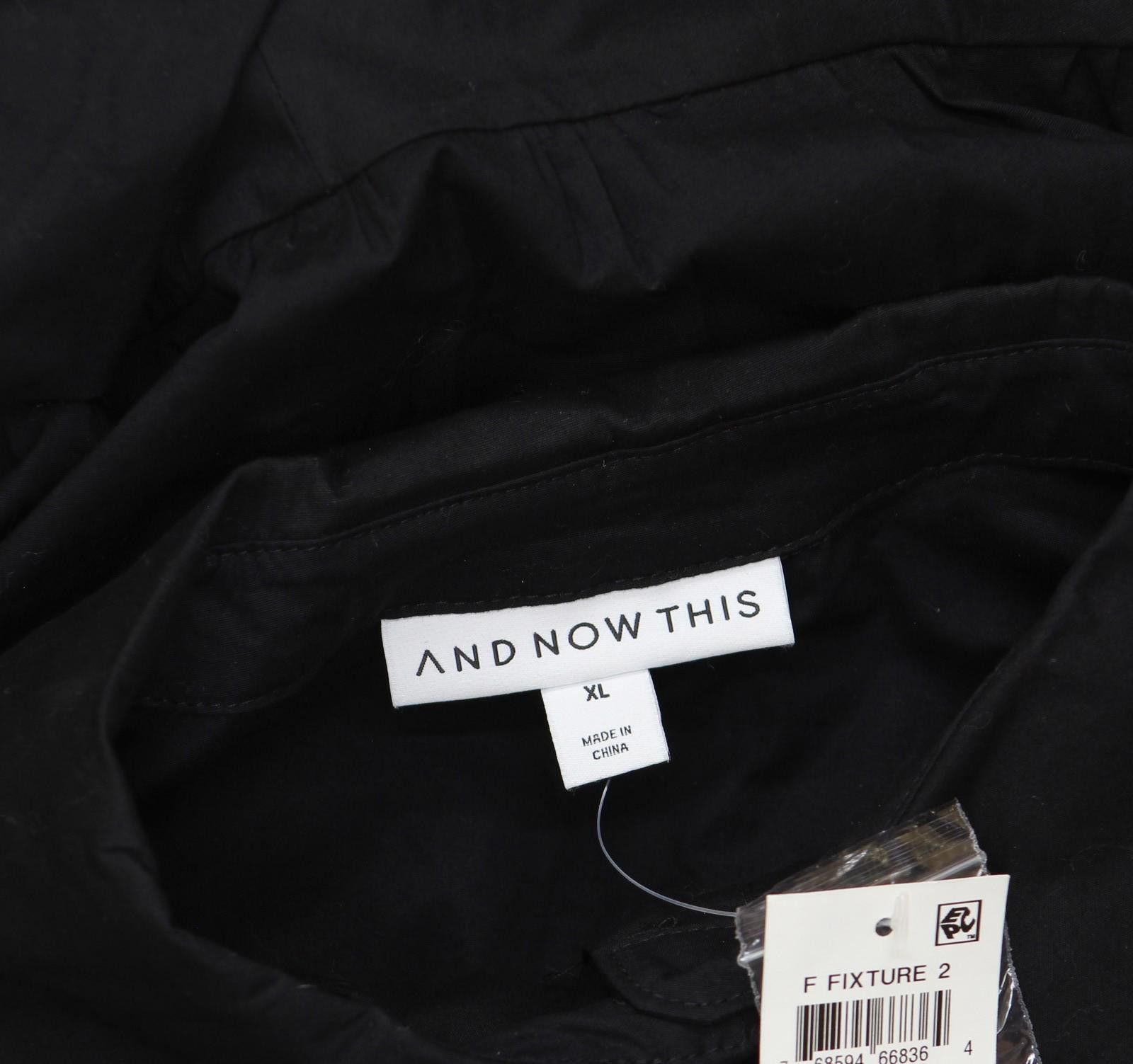 Other And Now This Button Up Shirt Poplin Ruched Dress Black Xl Size XL / US 12-14 / IT 48-50 - 5 Thumbnail
