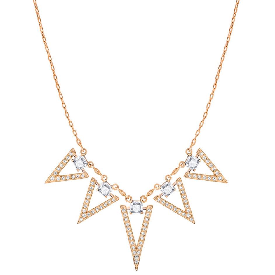 Swarovski SWAROVSKI Funk Rose Gold Tone Plated Chevron Necklace New Size ONE SIZE - 2 Thumbnail