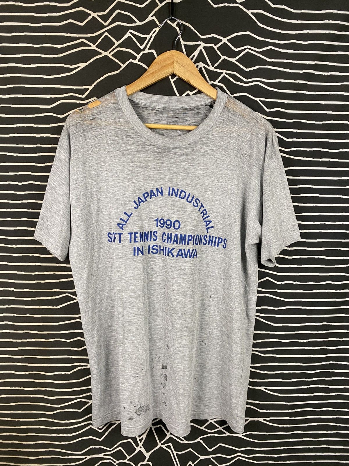 Vintage 90s All Japan Soft Tennis Tournament Tee -Perfectly Thrashed Size US L / EU 52-54 / 3 - 1 Thumbnail