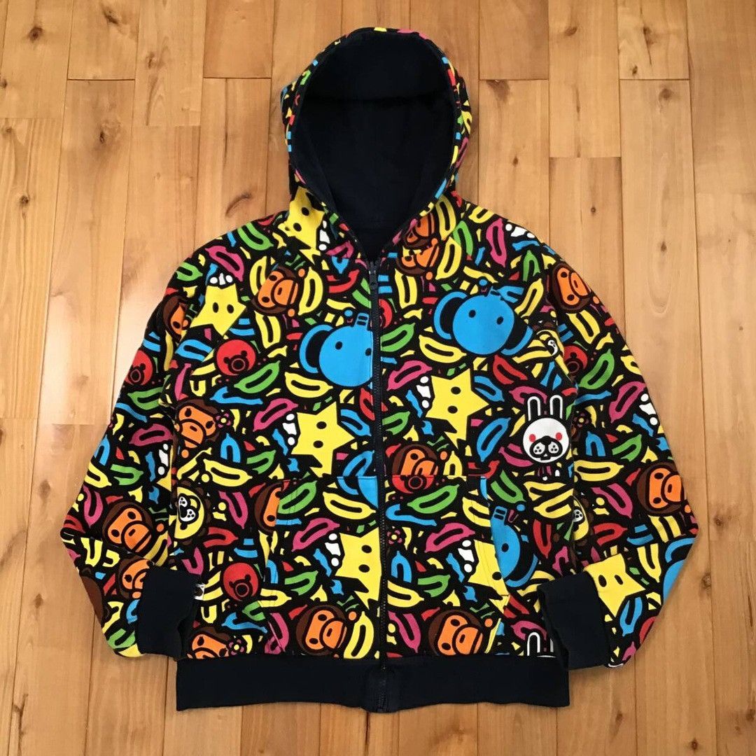 Bape 🔥Reversible🔥 BAPE Animal Safari Milo Zip Hoodie NIGO APE Size US M / EU 48-50 / 2 - 2 Thumbnail