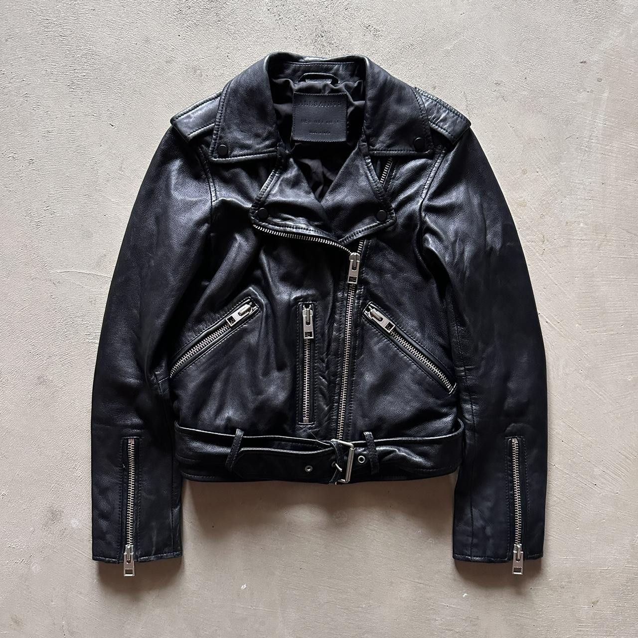 Allsaints allsaints black sheep leather biker moto jacket Size XS / US 0-2 / IT 36-38 - 1 Thumbnail