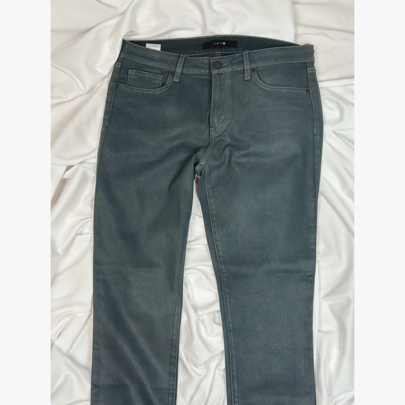 Other Joes Jeans Straight Leg Logo Back Pocket Black 31 Size 31" - 8 Thumbnail