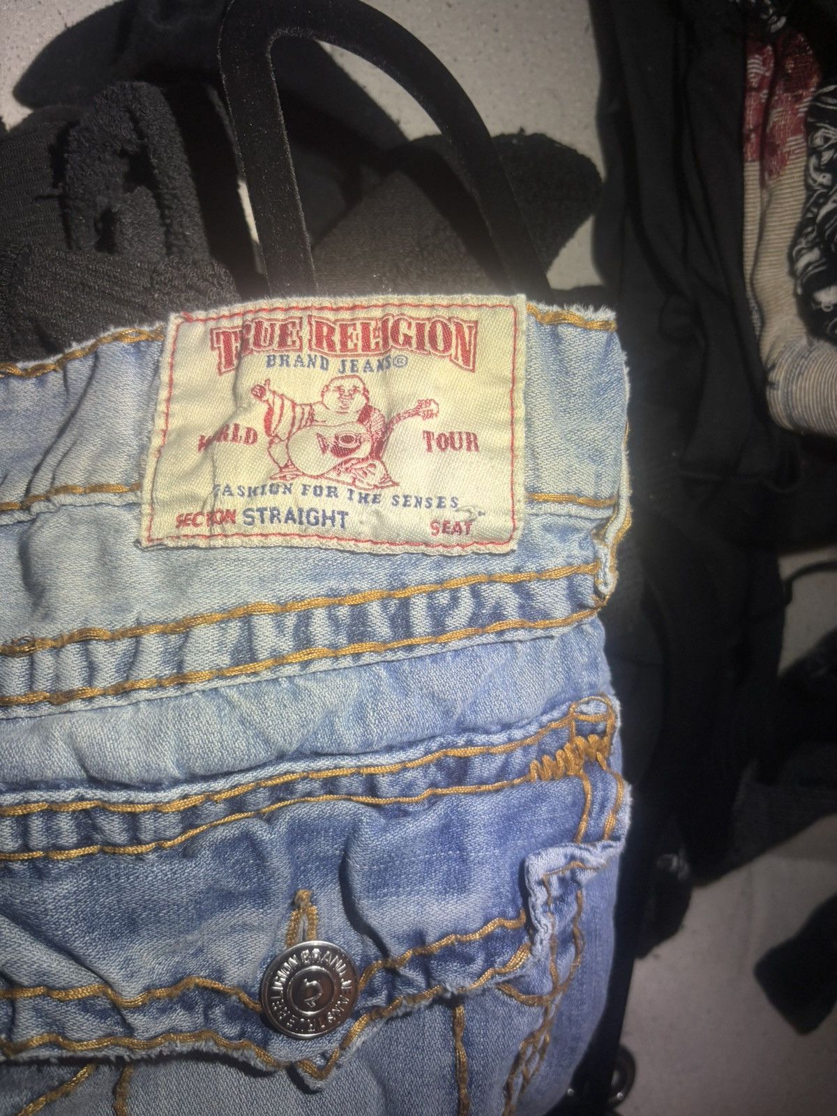 True Religion True Religion Ripped Jeans Size US 33 - 5 Thumbnail